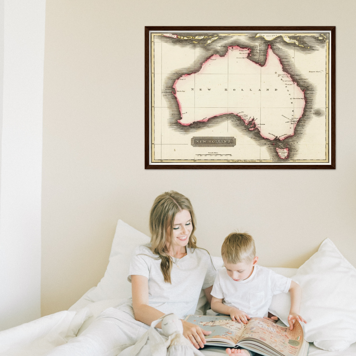Historische Landkarte Australien um 1817
