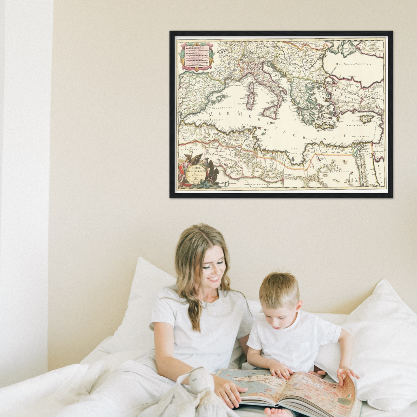 Historische Landkarte Südeuropa um 1700