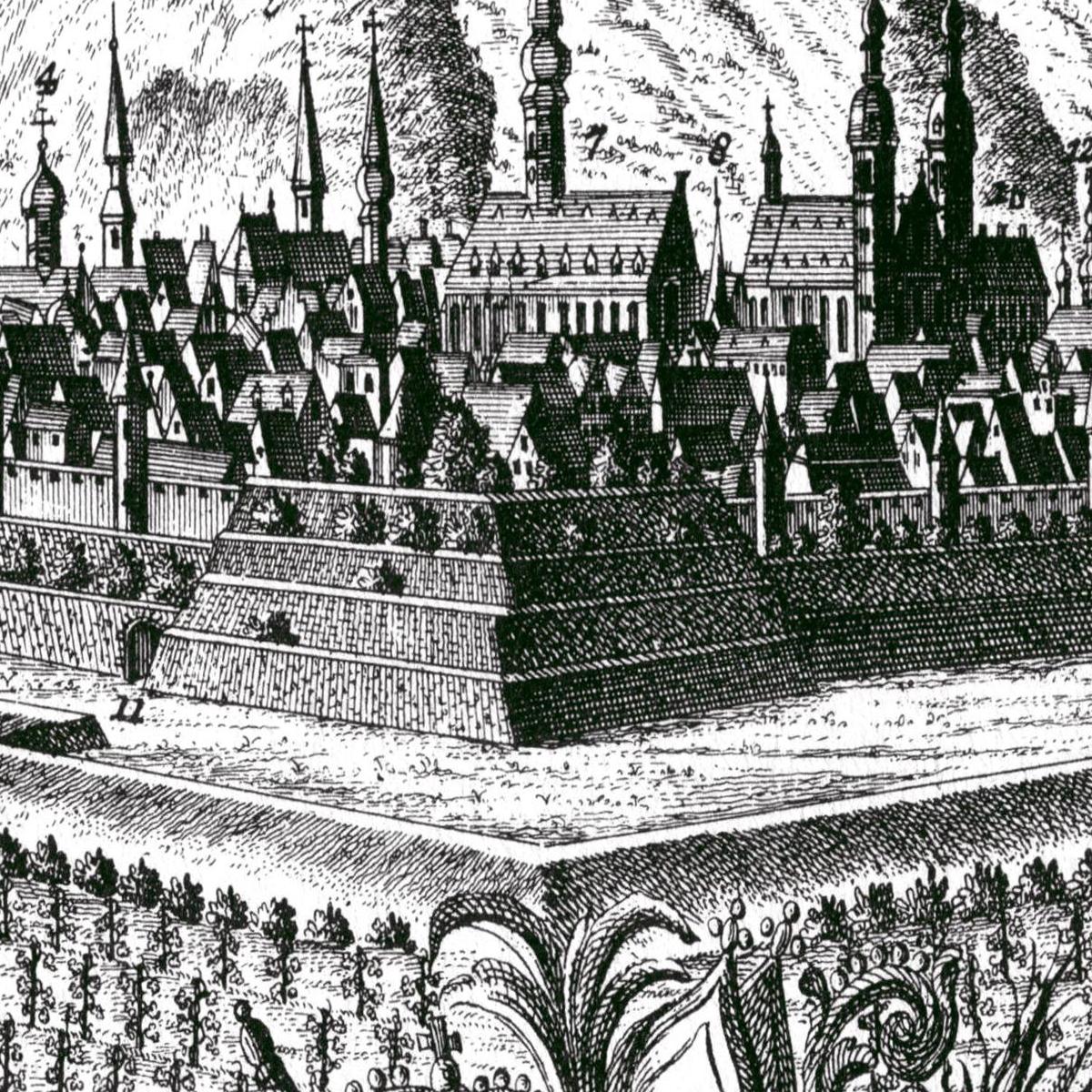 Historische Stadtansicht Bonn um 1700