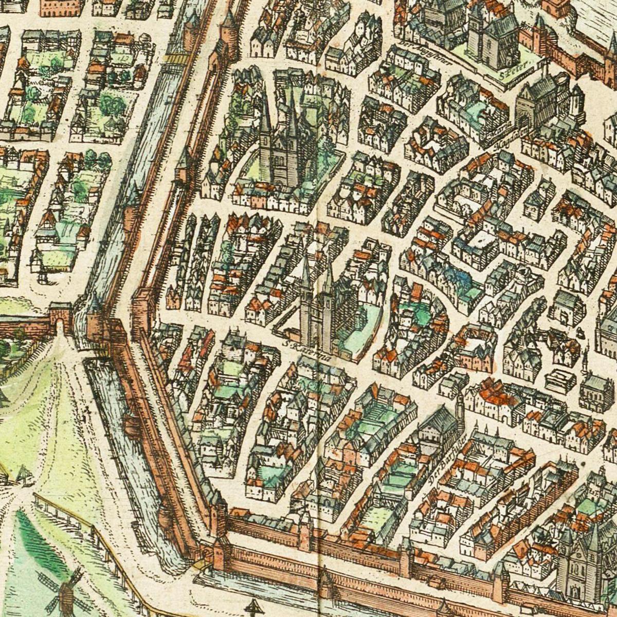 Historical city map Test product horizontal 3 sizes