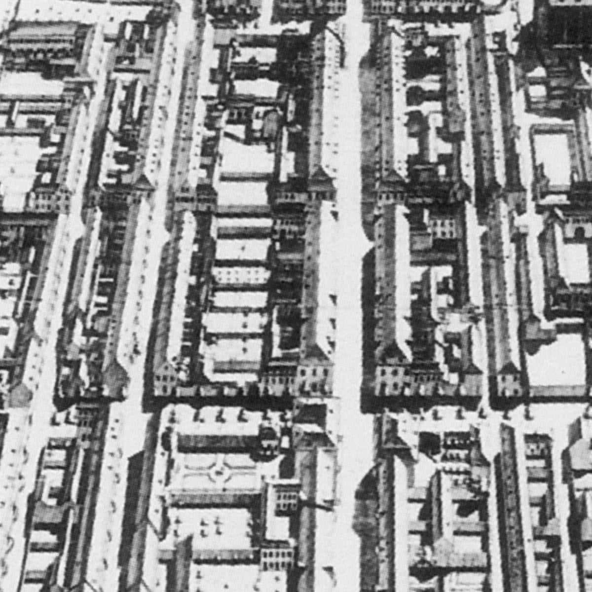 Historische Stadtansicht Krefeld um 1786