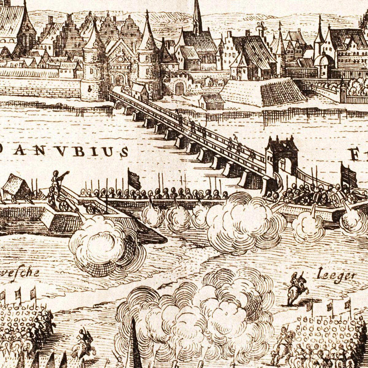 Historische Stadtansicht Ingolstadt um 1632