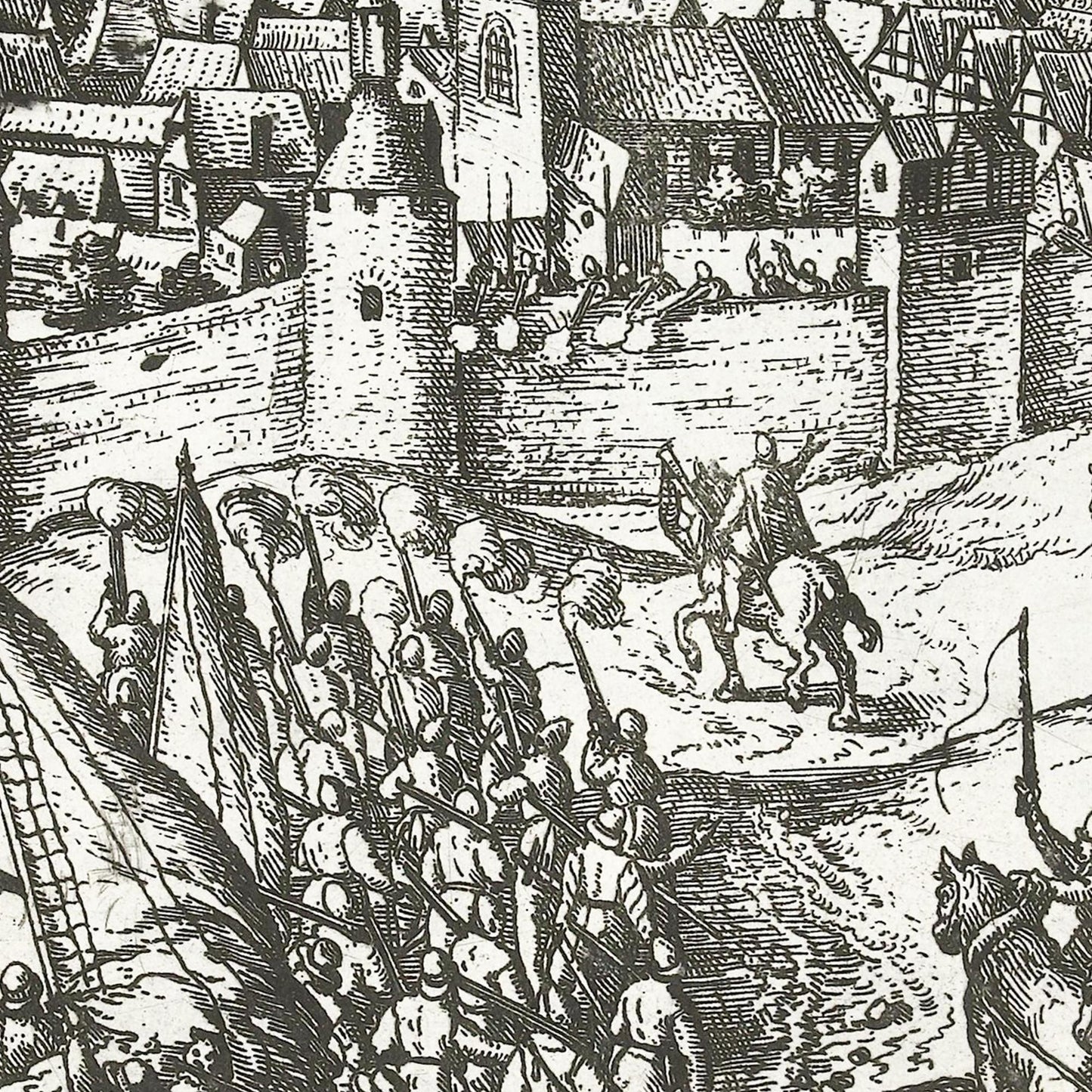 Historische Stadtansicht Recklinghausen um 1585