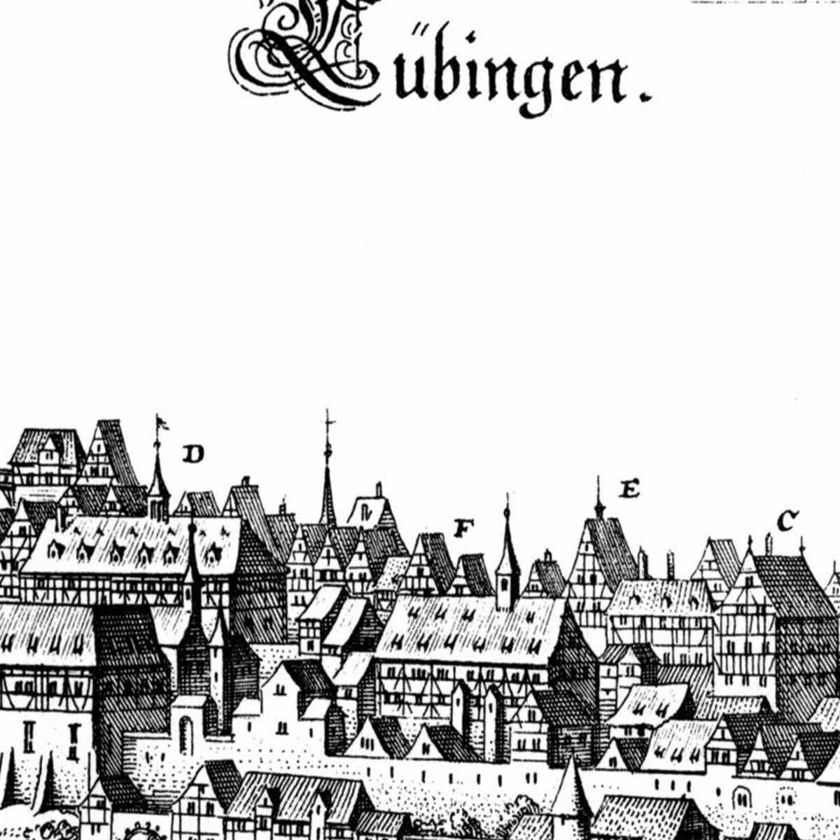 Historische Stadtansicht Tübingen um 1643