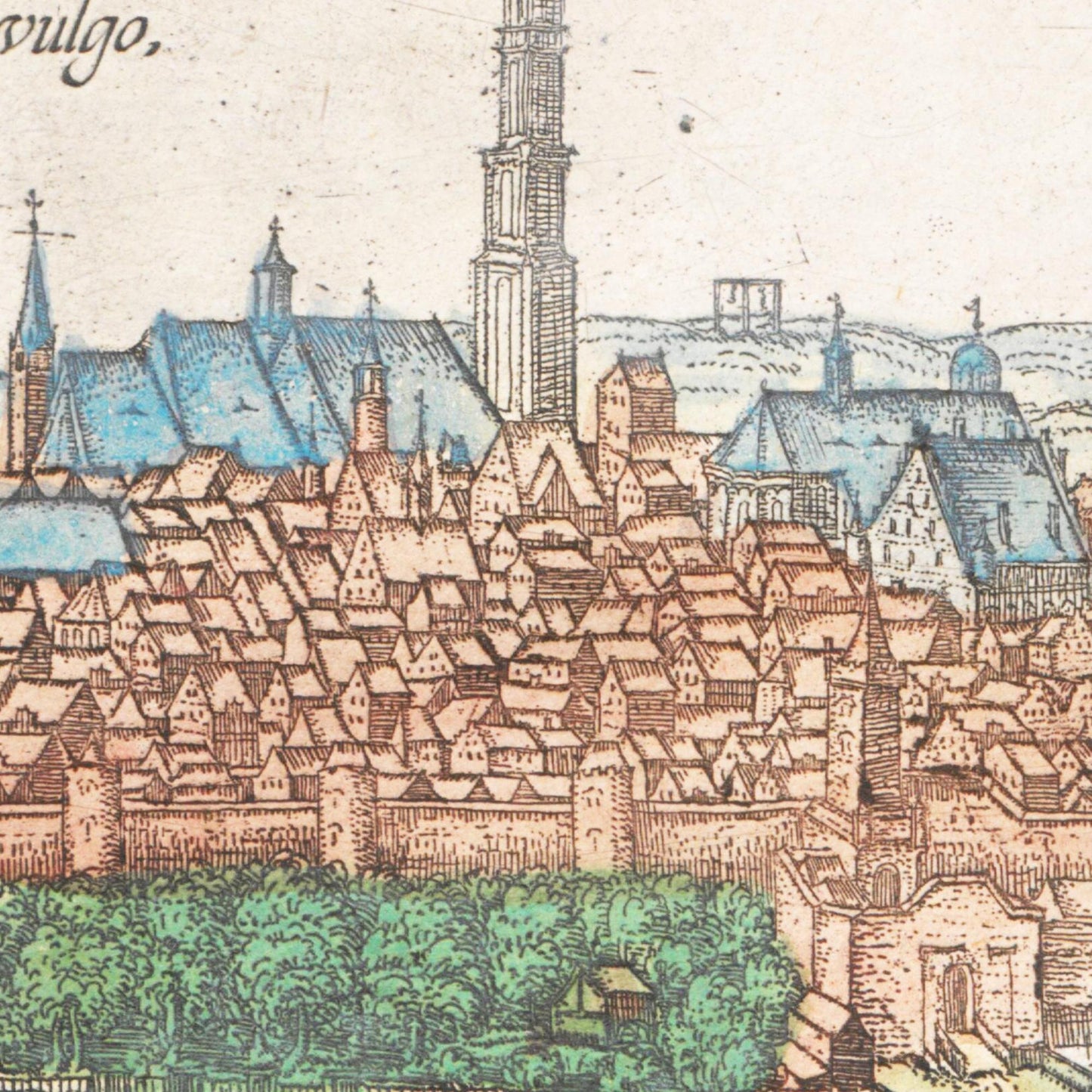 Historische Stadtansicht Nördlingen um 1570
