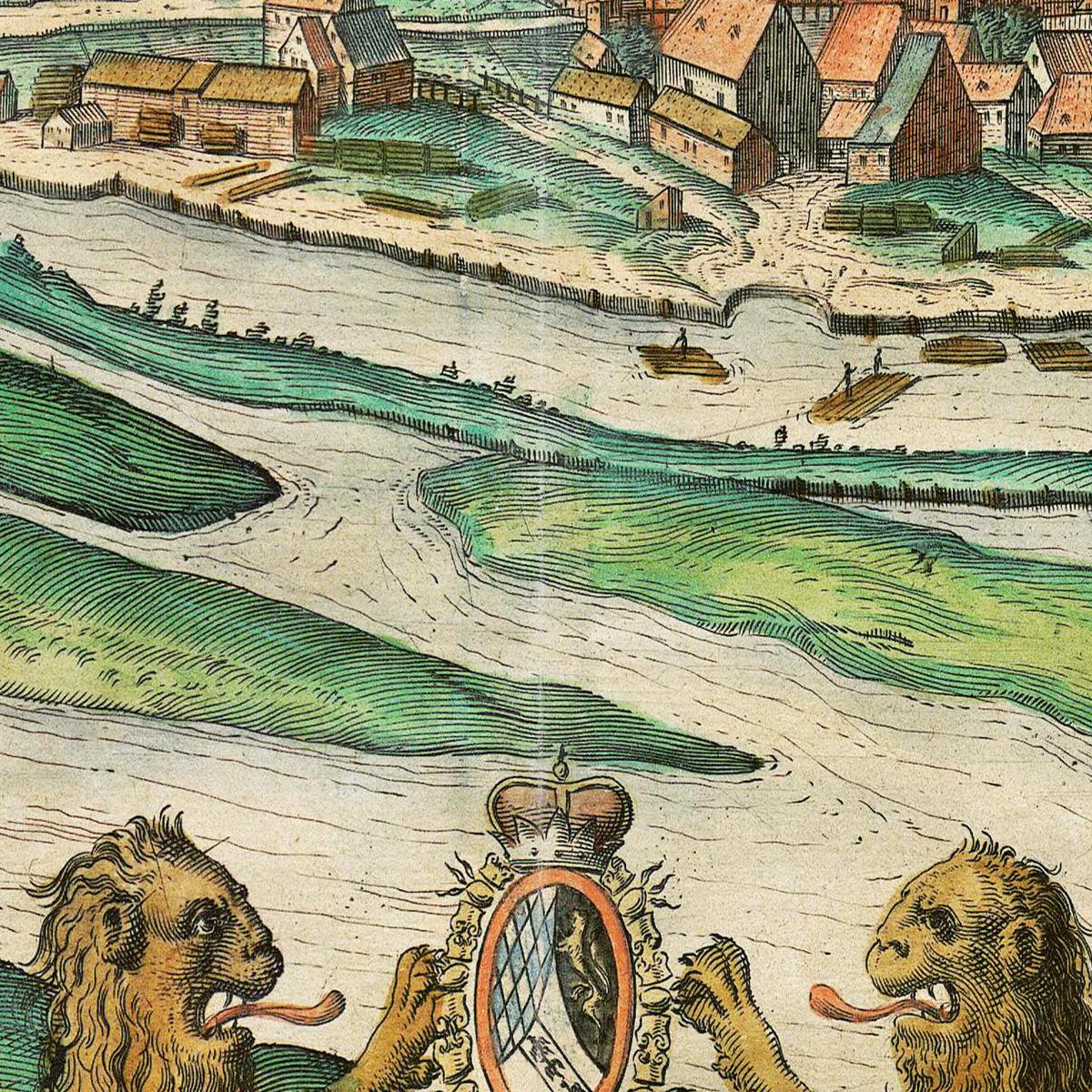 Historische Stadtansicht München um 1609