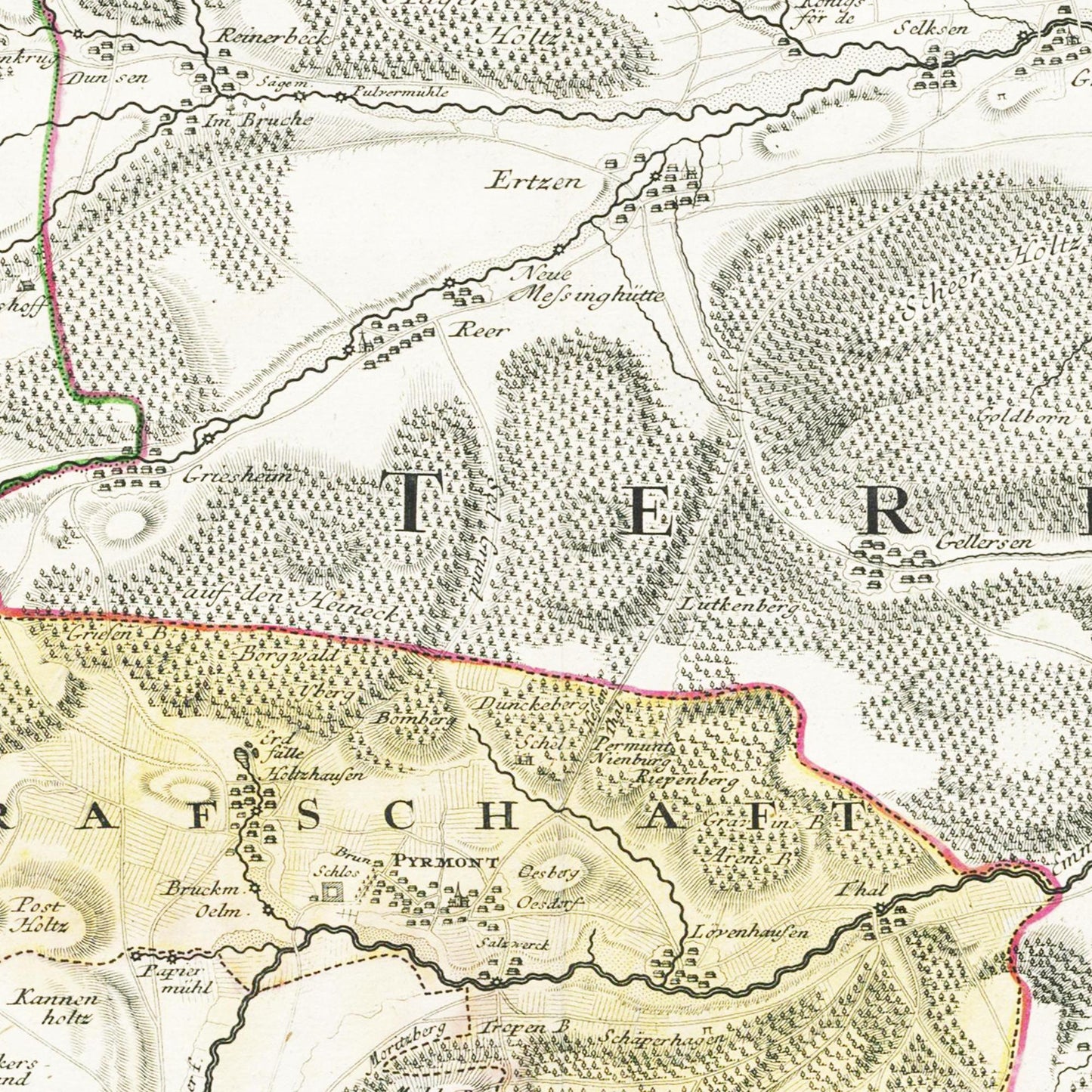 Historical city map  Test product horizontal 3 sizes