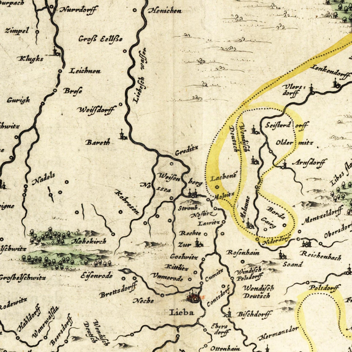 Historical city map Test product horizontal 3 sizes