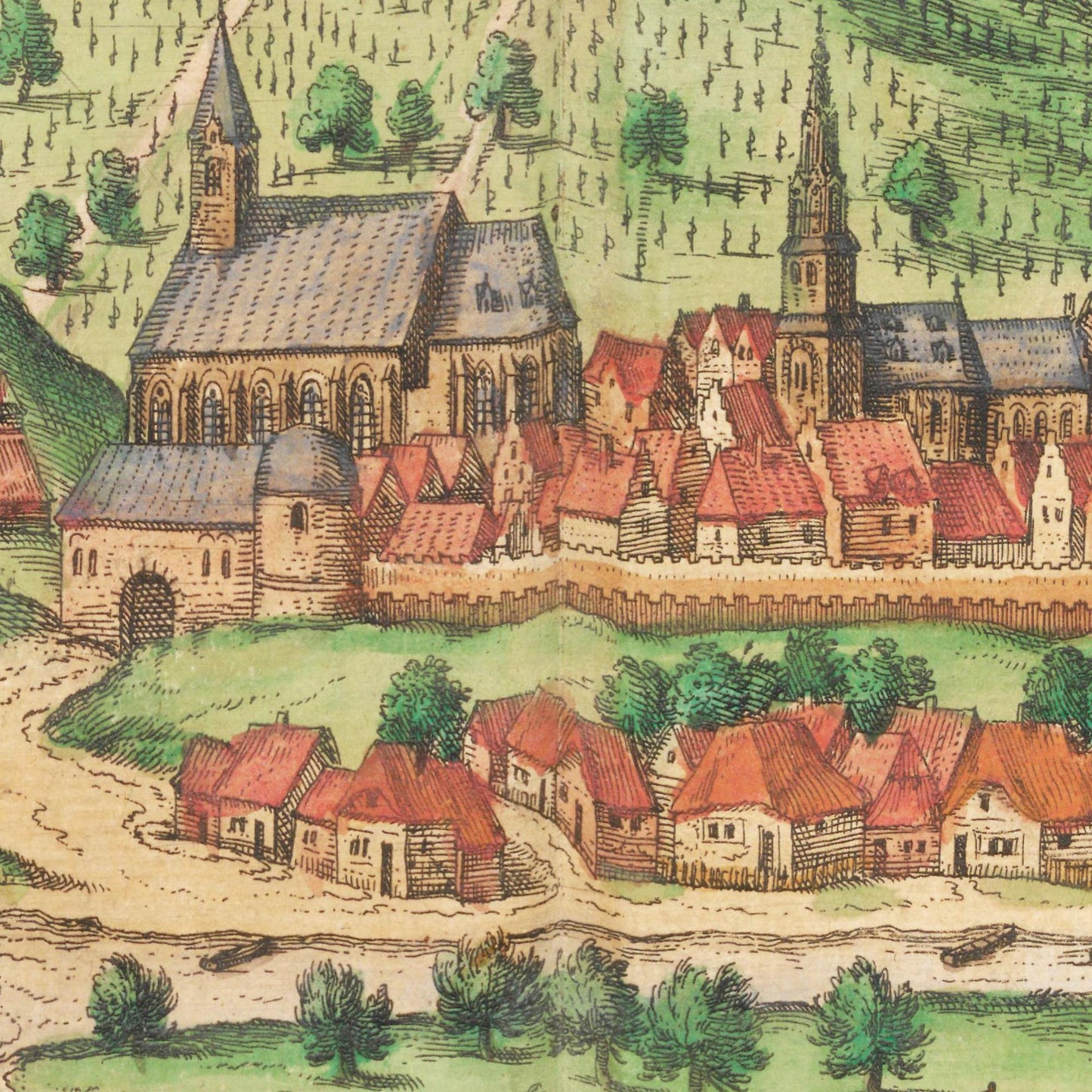 Historische Stadtansicht Bratislava um 1592