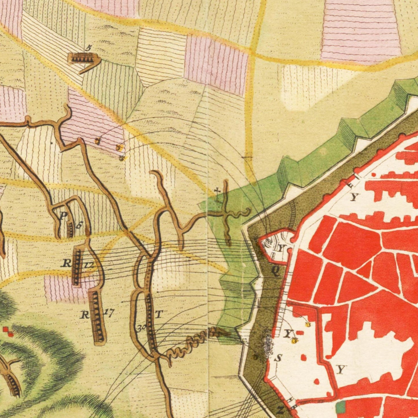 Historical city map Test product horizontal 3 sizes