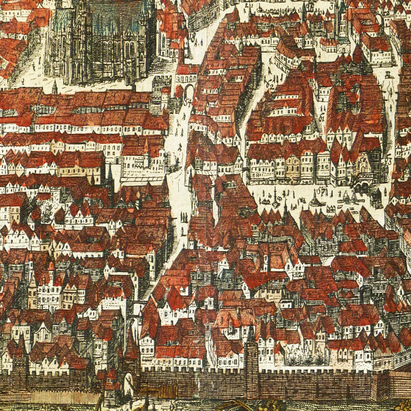 Historische Stadtansicht Wien um 1612