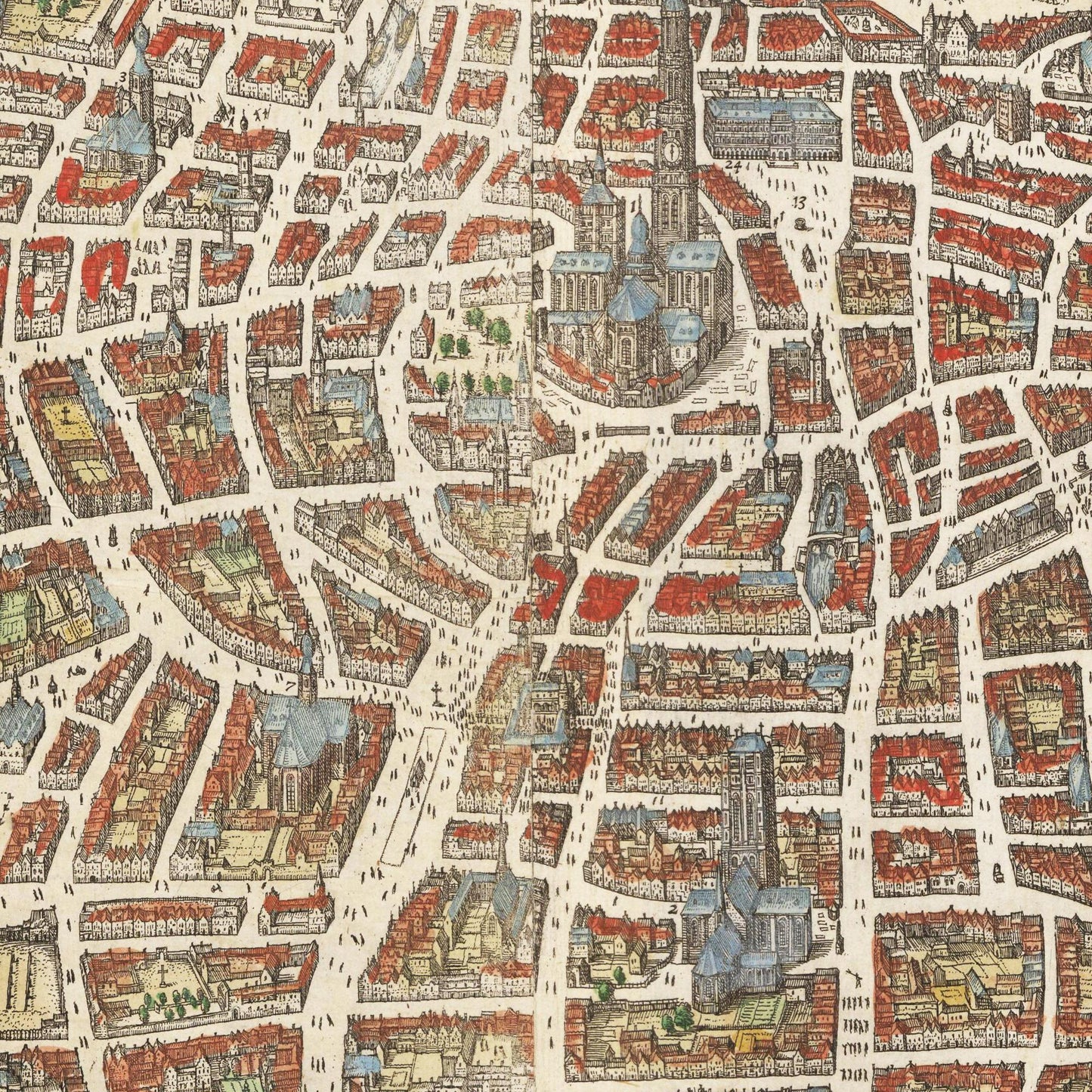 Historische Stadtansicht Antwerpen um 1620