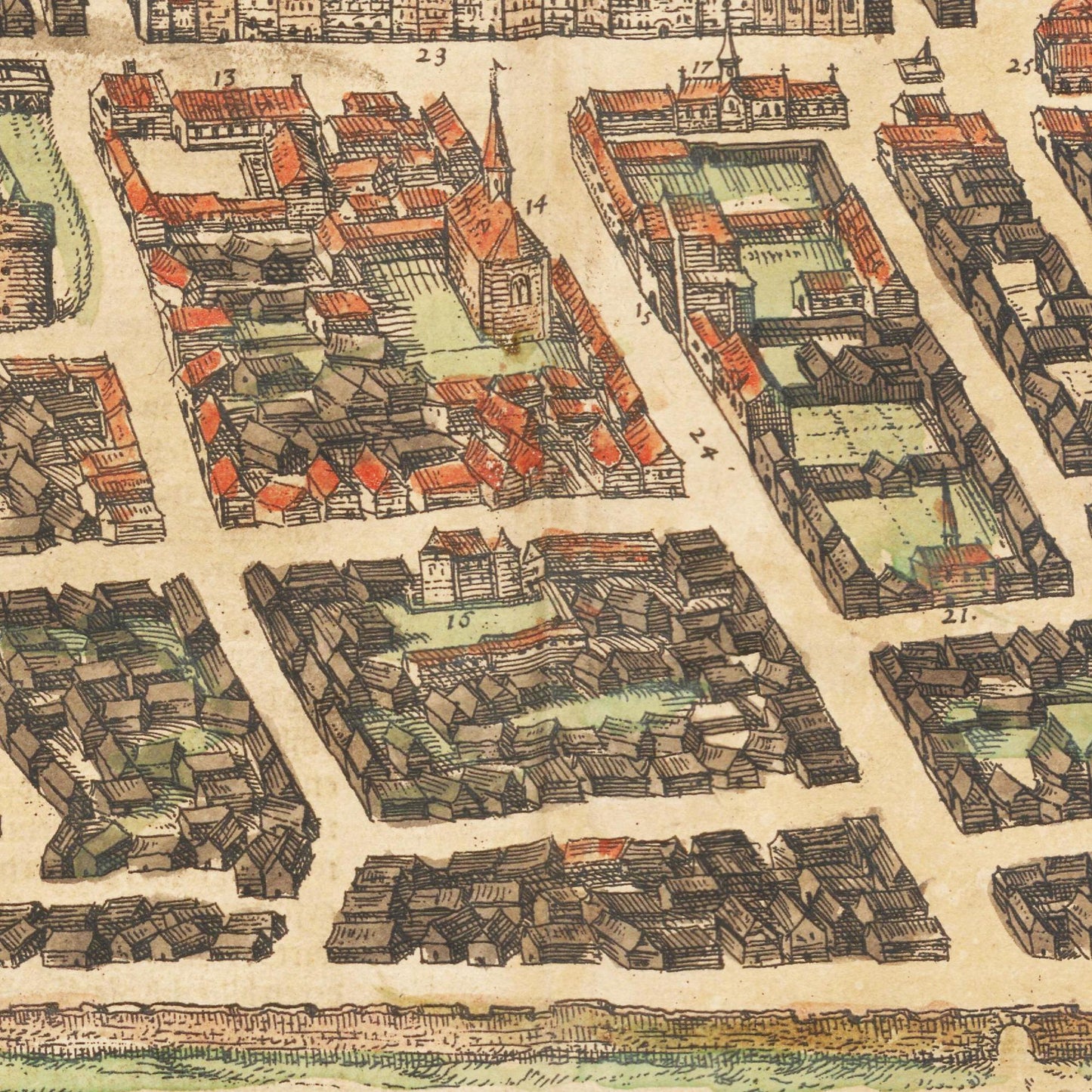 Historical city map Test product horizontal 3 sizes