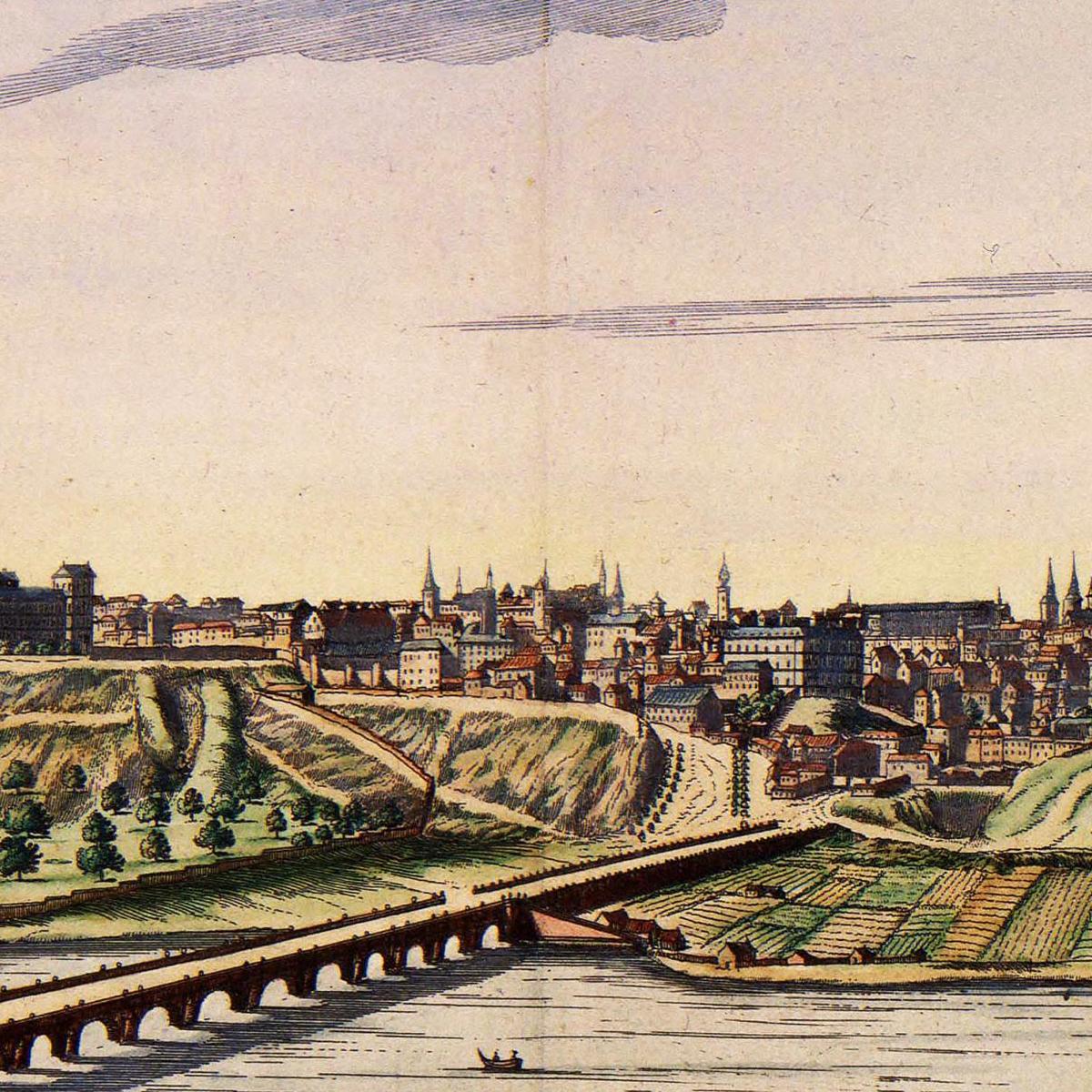 Historische Stadtansicht Madrid um 1690