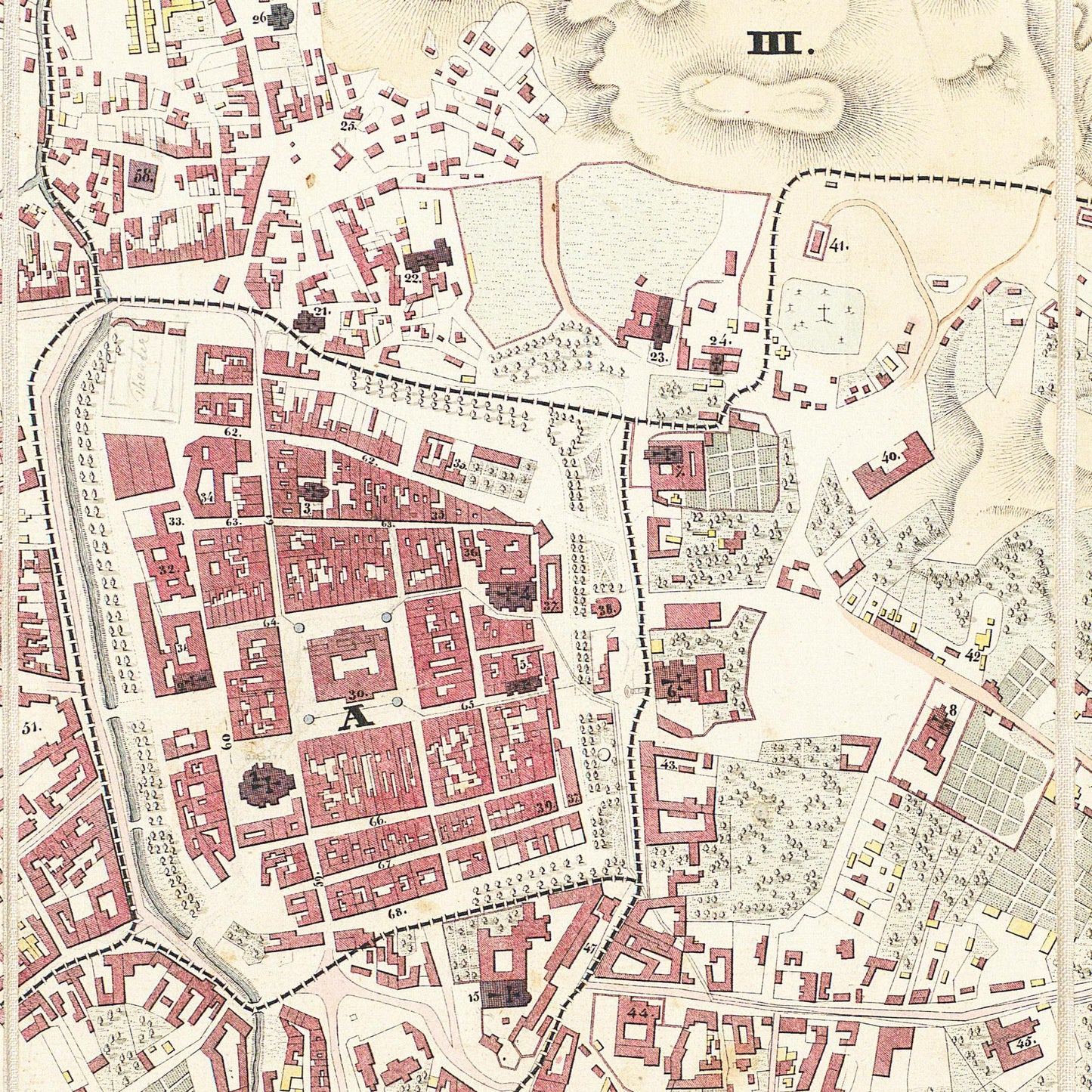 Historical city map Test product horizontal 3 sizes