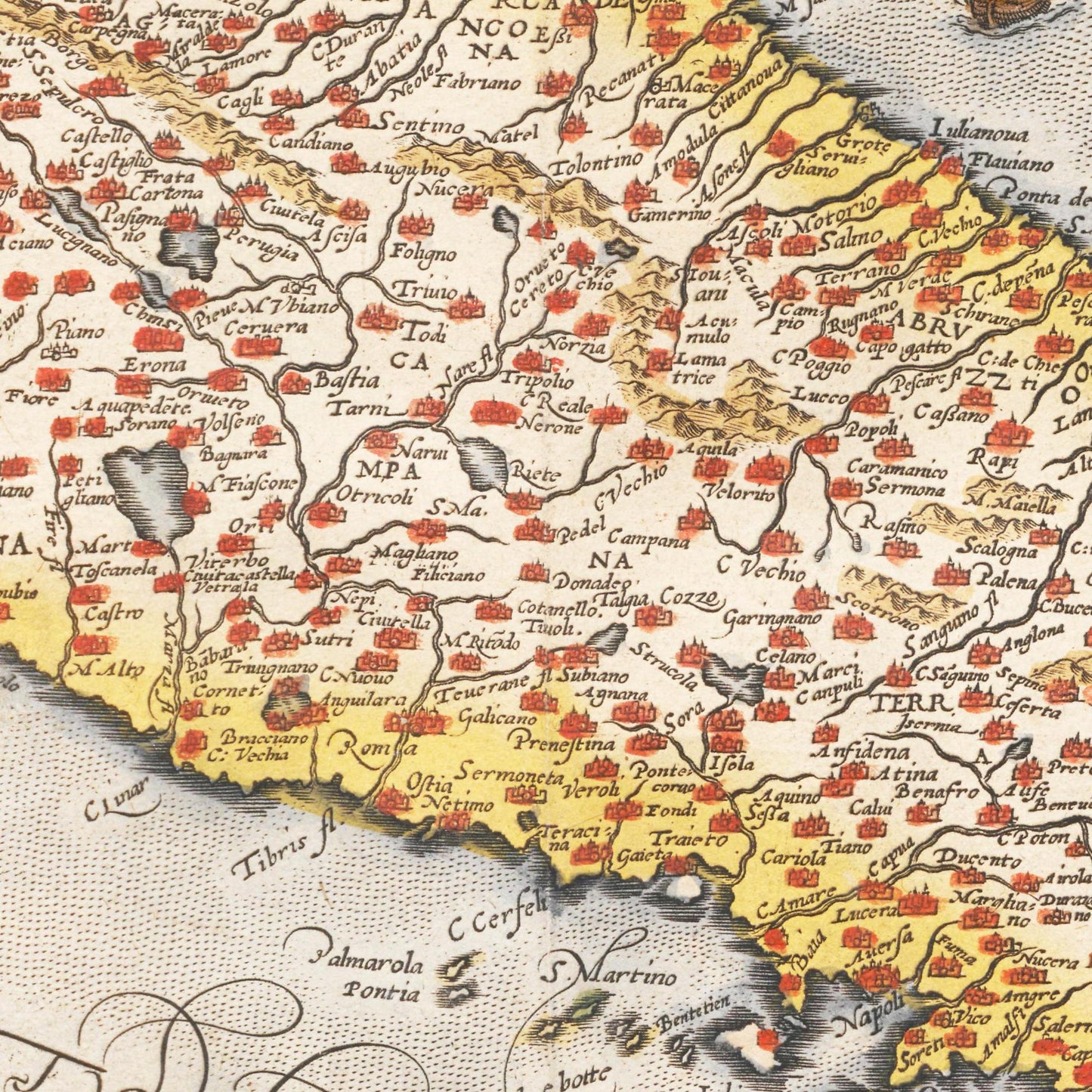 Historical city map Test product horizontal 3 sizes