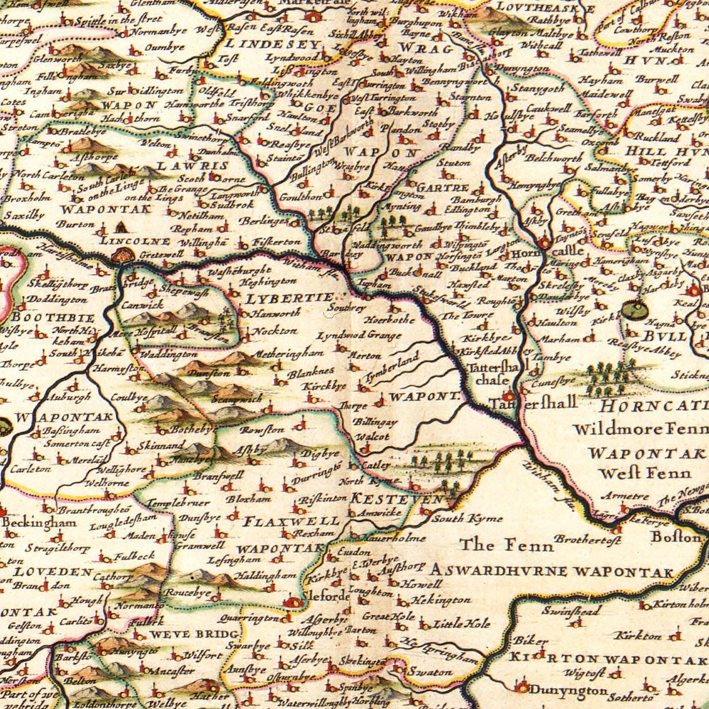 Historical city map Test product horizontal 3 sizes