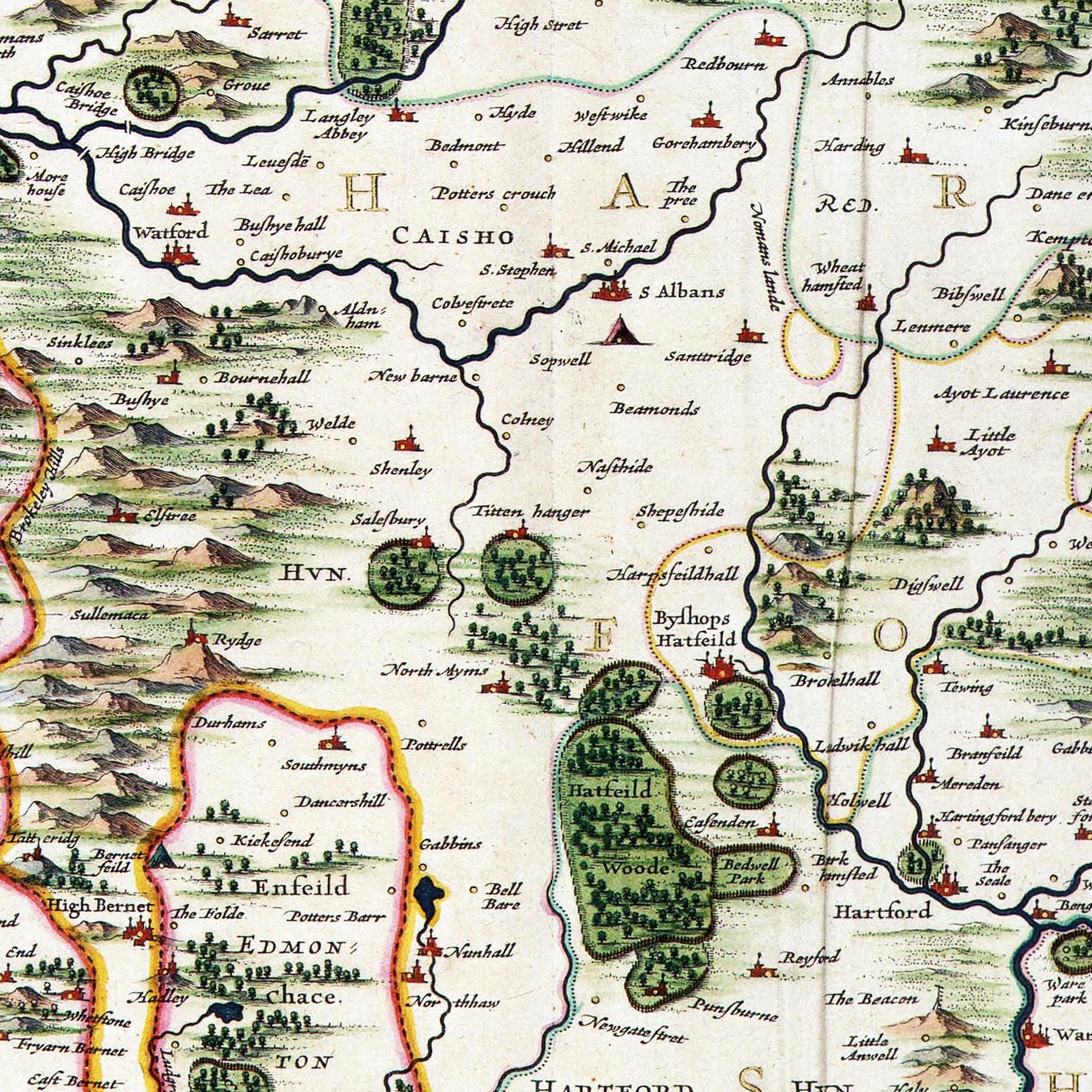 Historical city map Test product horizontal 3 sizes