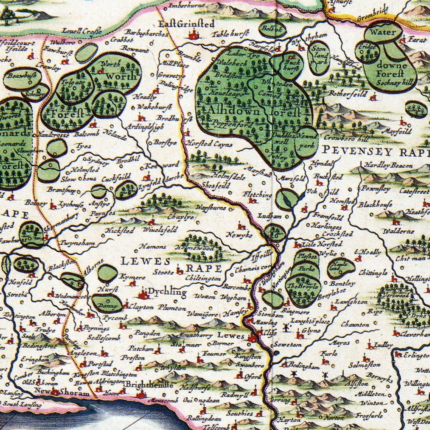 Historical city map Test product horizontal 3 sizes