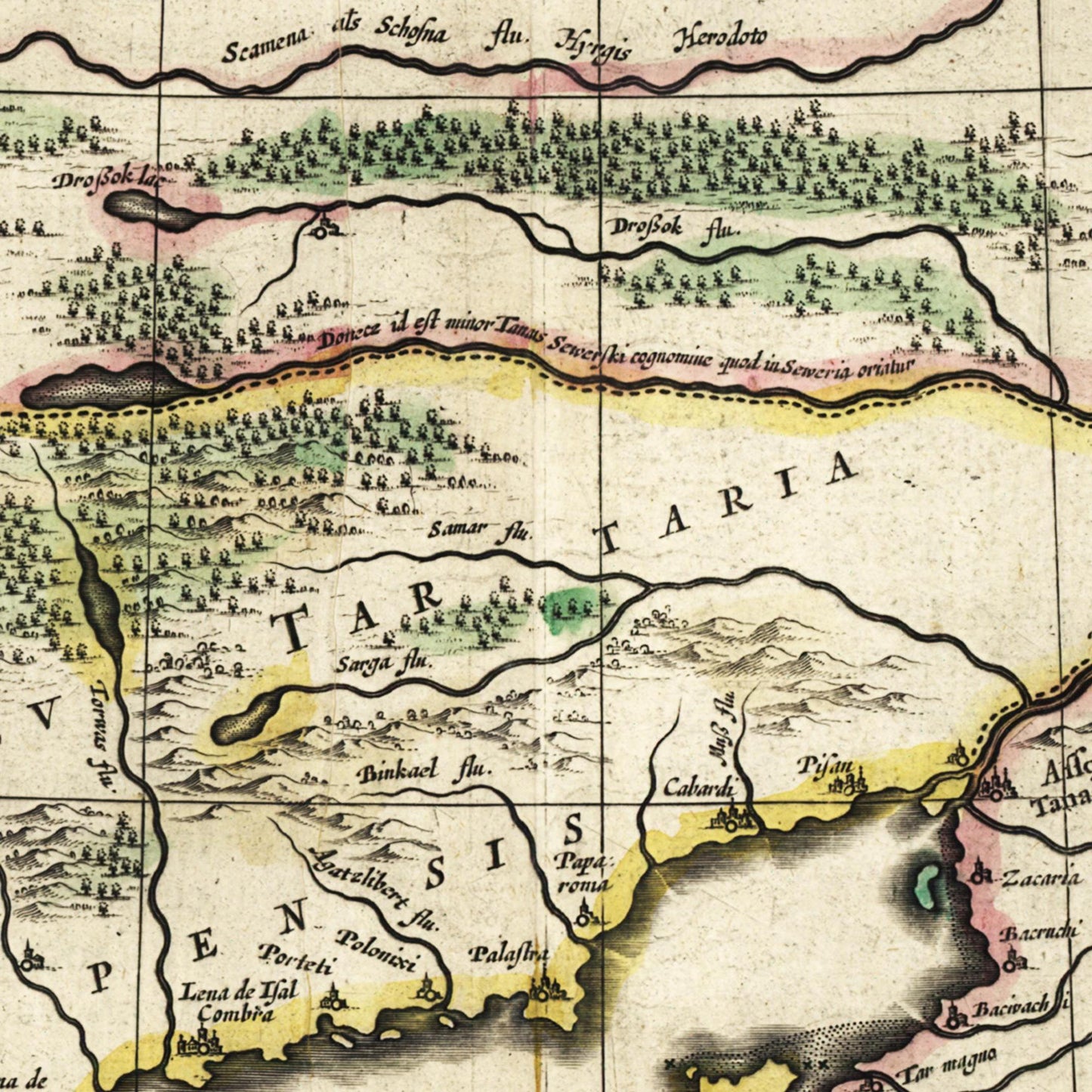 Historical city map Test product horizontal 3 sizes