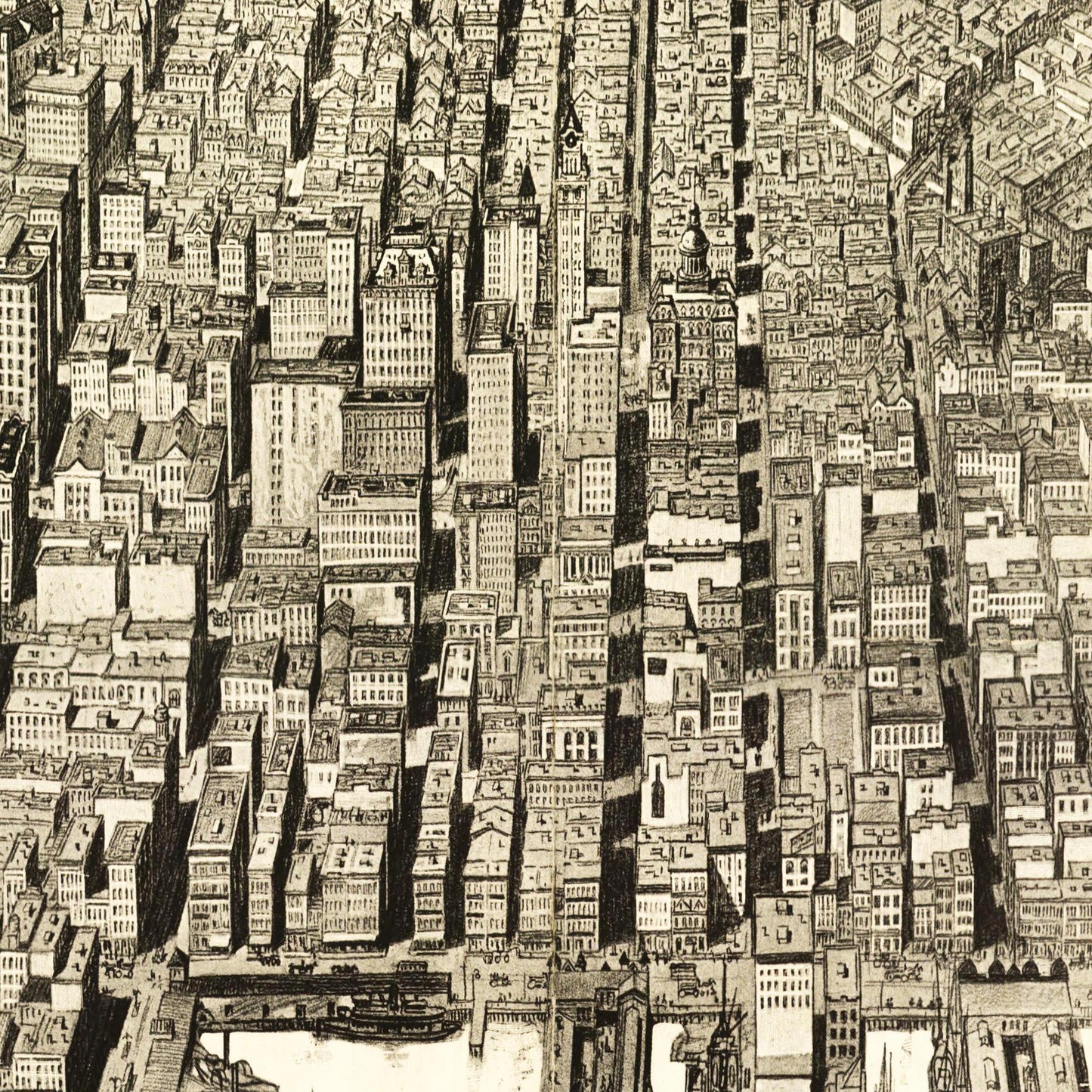 Historische Stadtansicht Baltimore um 1911