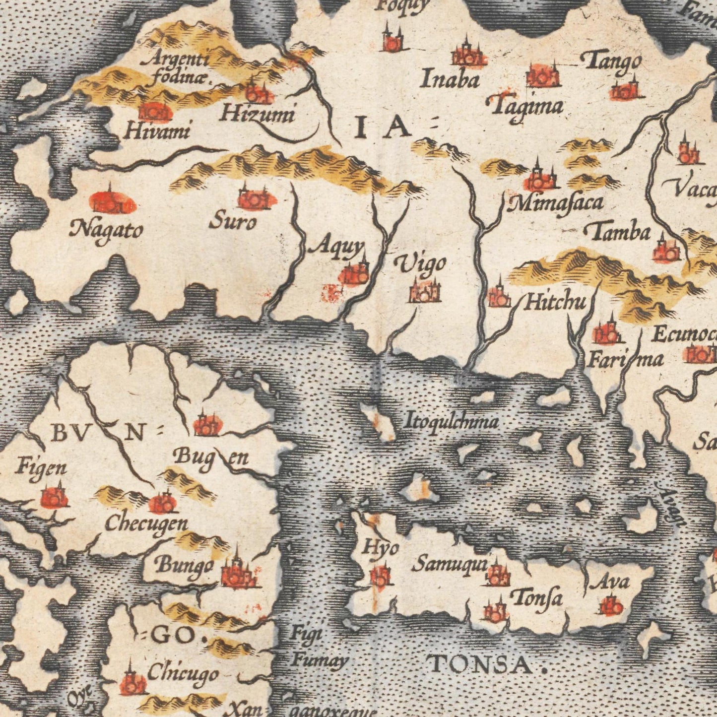 Historical city map Test product horizontal 3 sizes