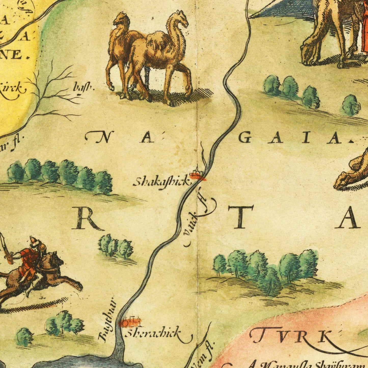 Historische Landkarte Russland um 1580