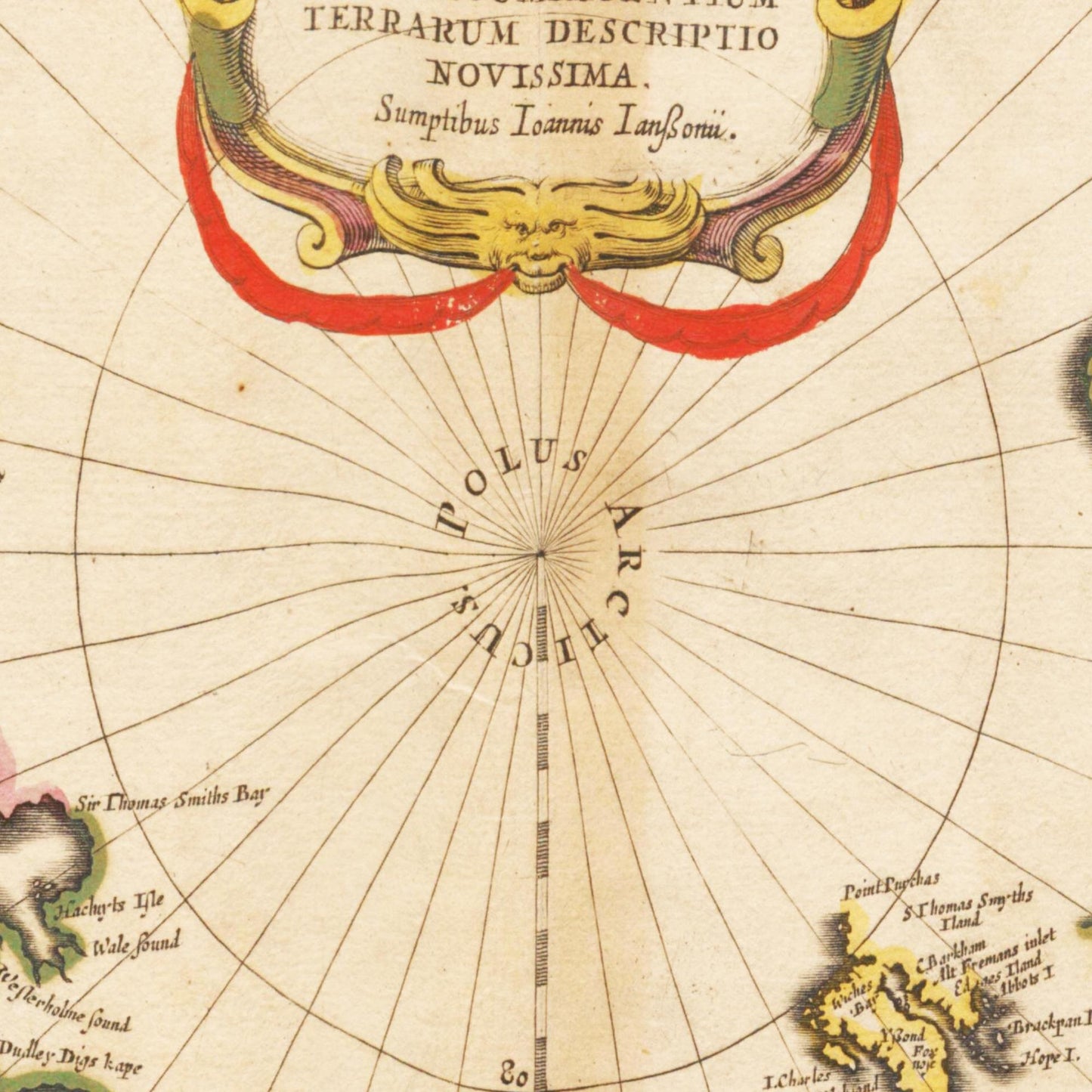 Historische Landkarte Arktis um 1694