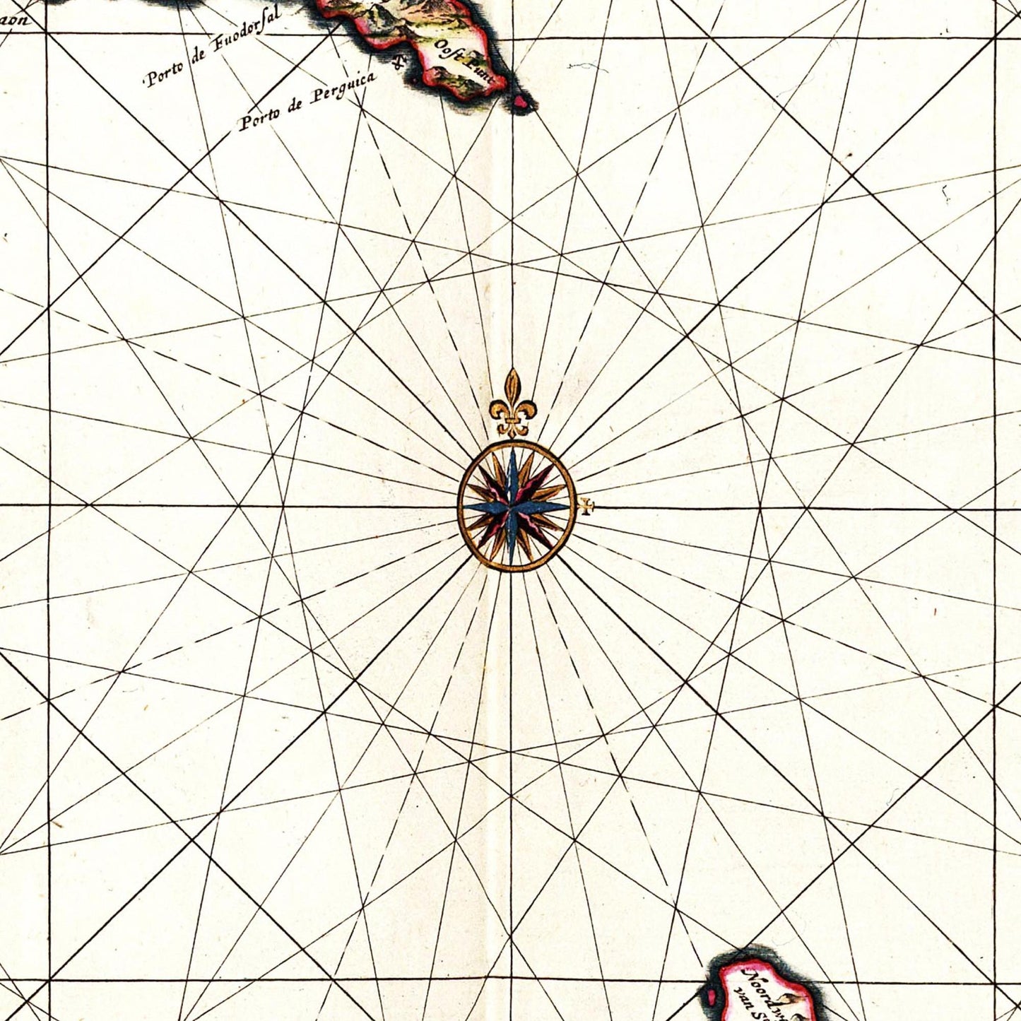 Historische Landkarte Kapverden um 1690