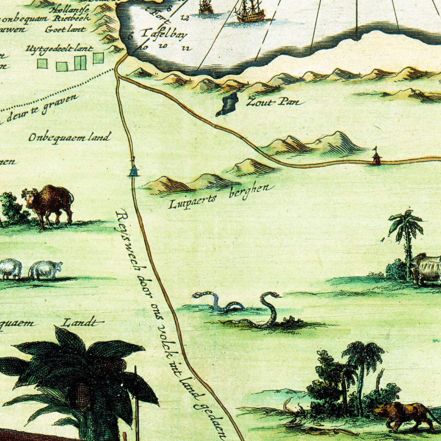 Historical city map Test product horizontal 3 sizes