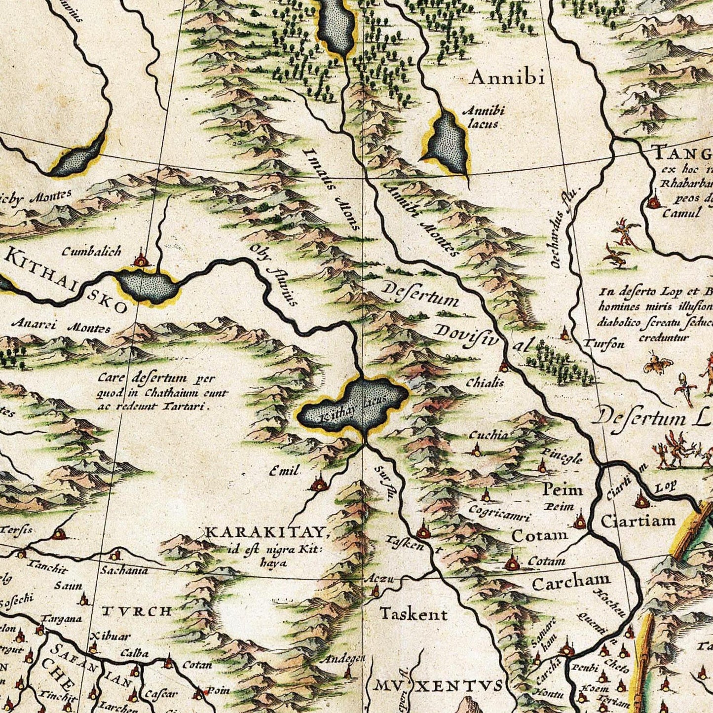 Historische Landkarte Sibirien um 1690