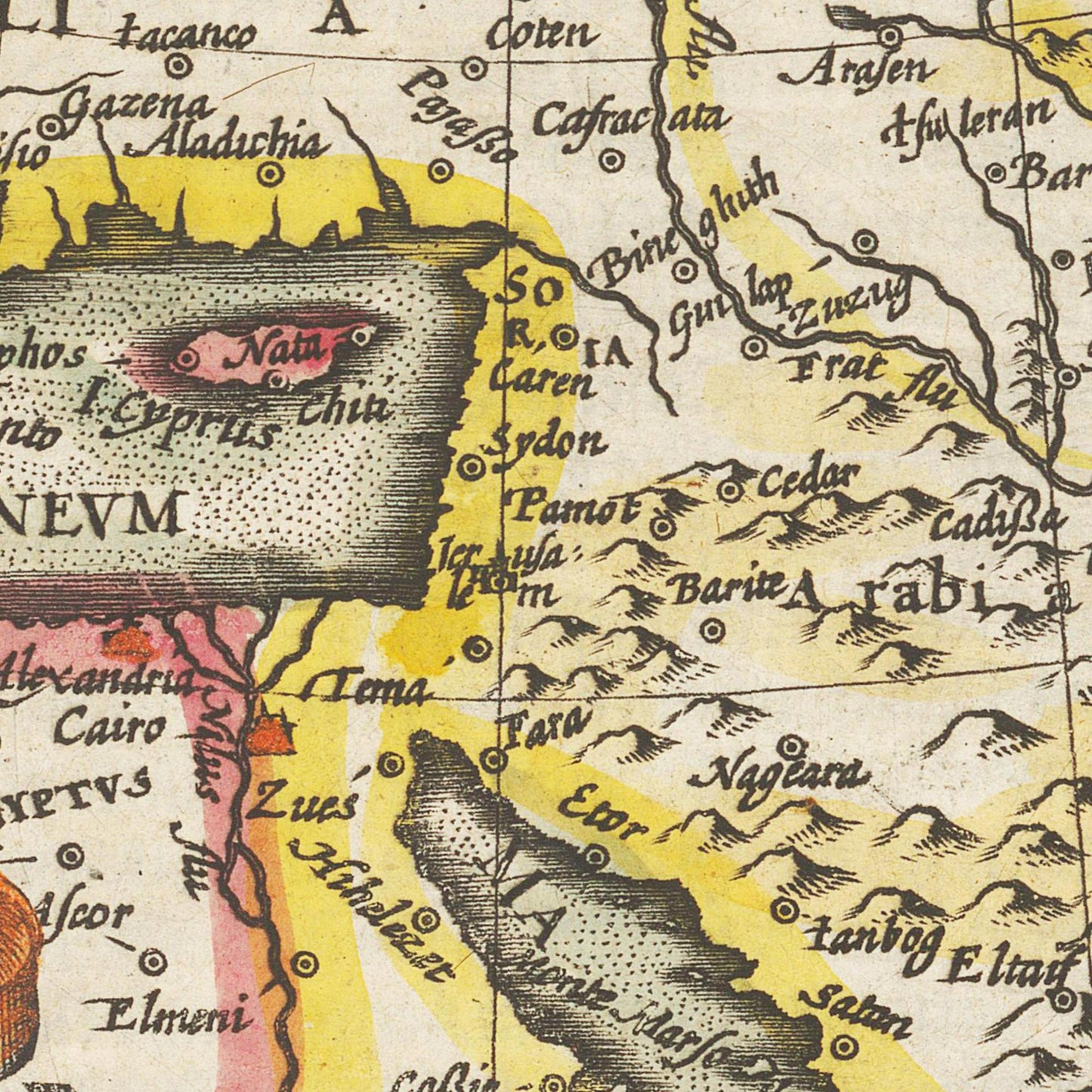 Historische Landkarte Osmanisches Reich um 1609