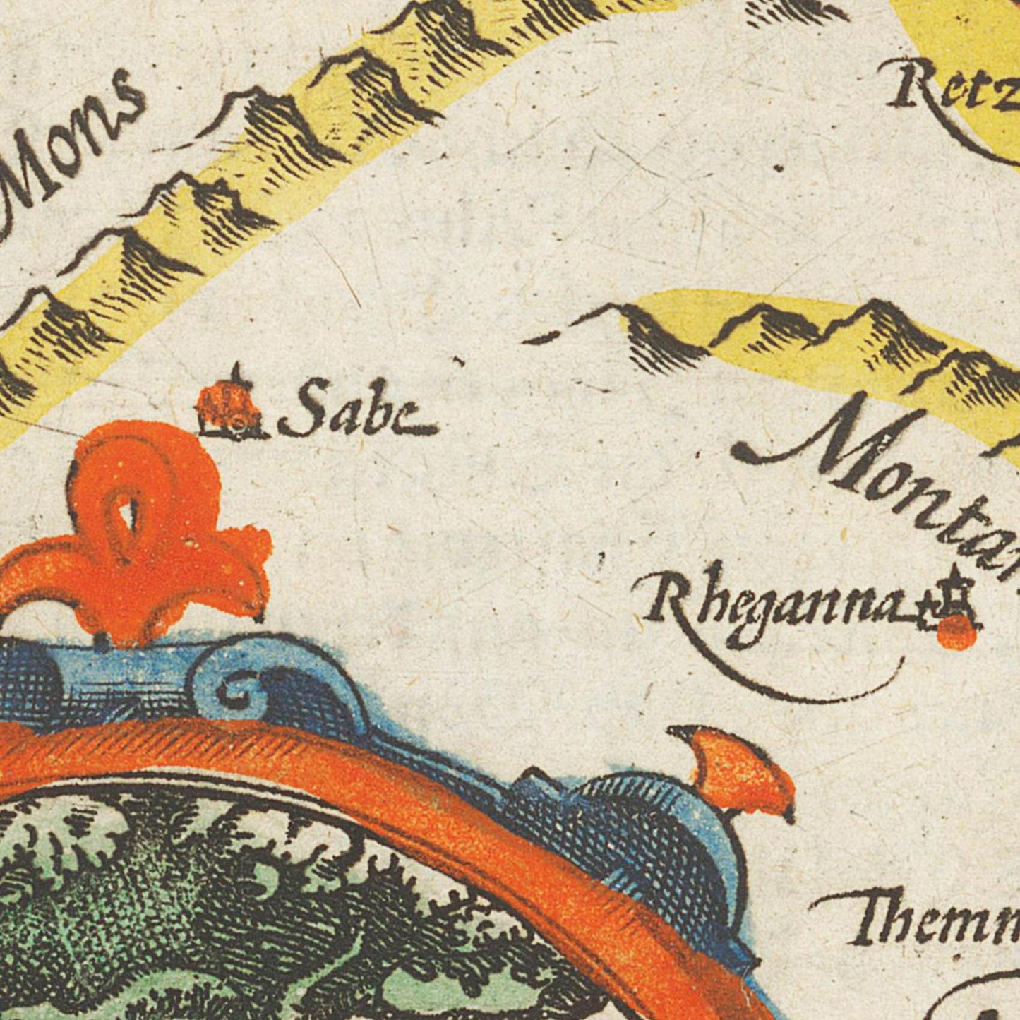 Historische Landkarte Syrien um 1609