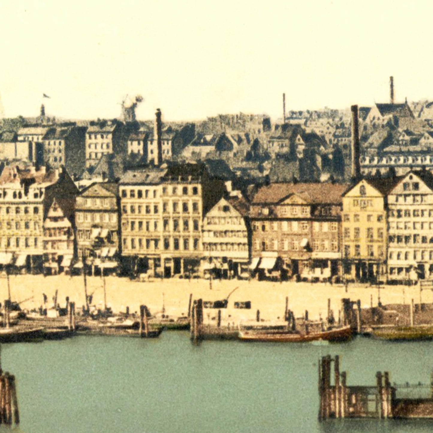 Historische Ansicht Hamburger Hafen um 1895
