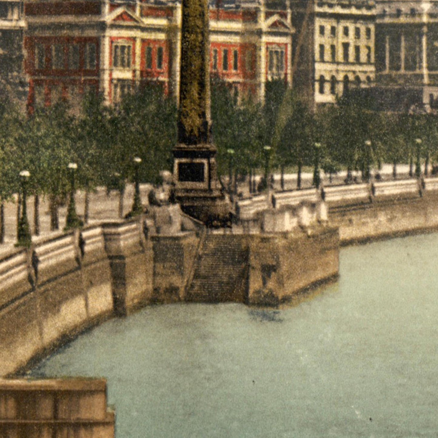 Historische Ansicht London Themse um 1895
