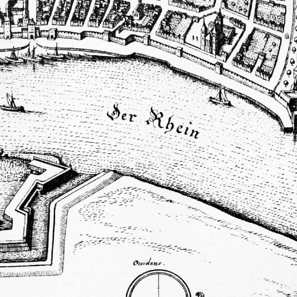 Historischer Stadtplan Köln um 1648