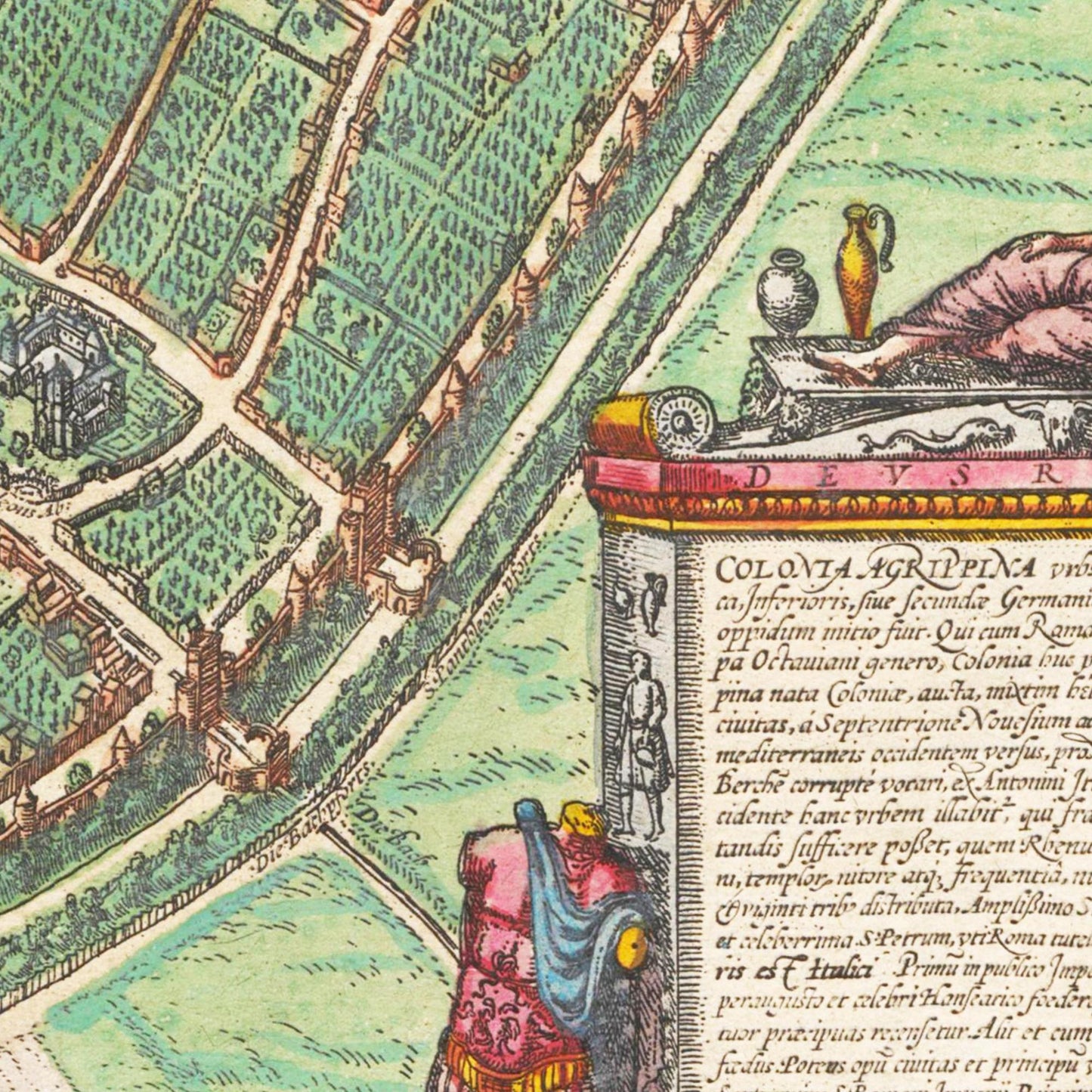 Historischer Stadtplan Köln um 1570