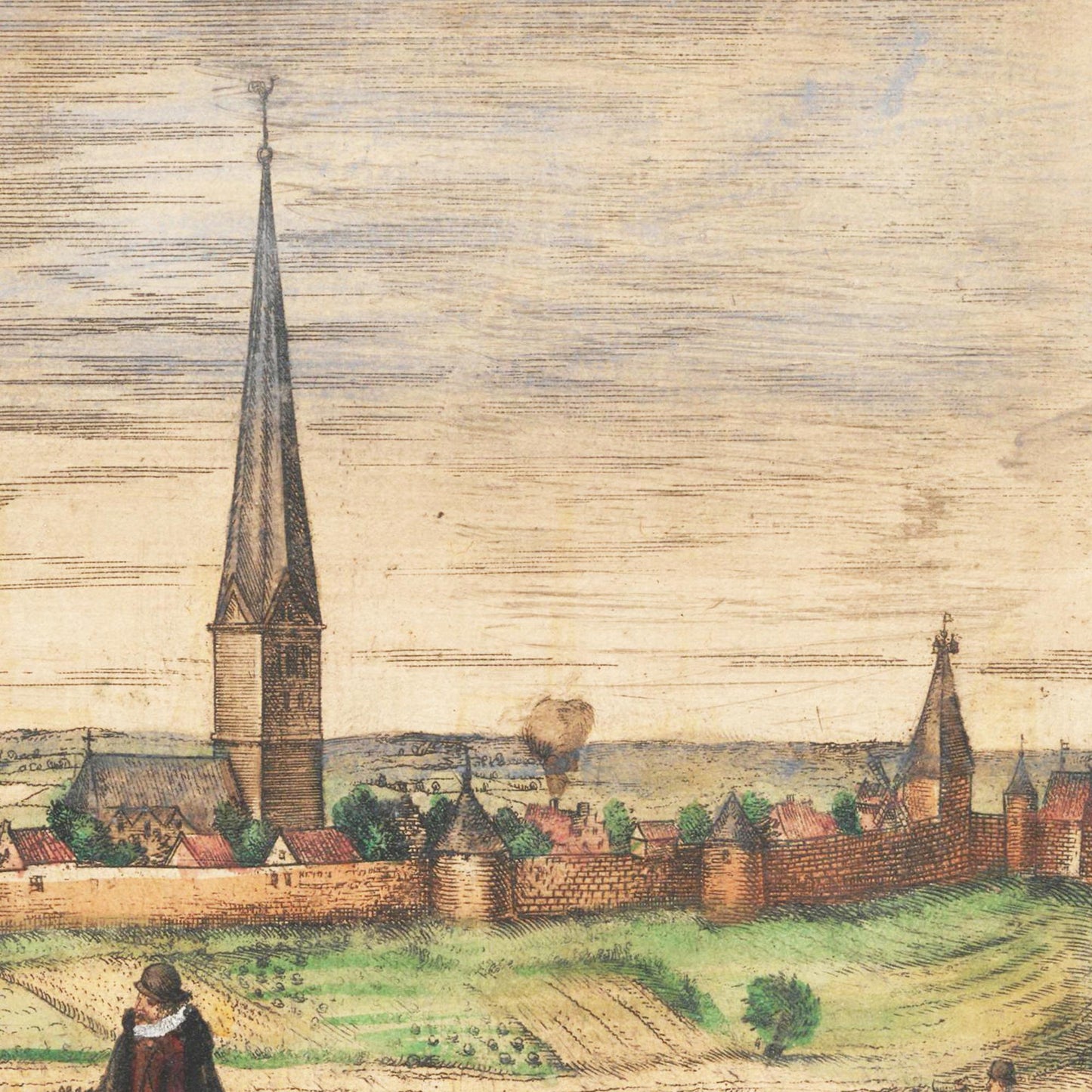 Historische Stadtansicht Dortmund um 1592
