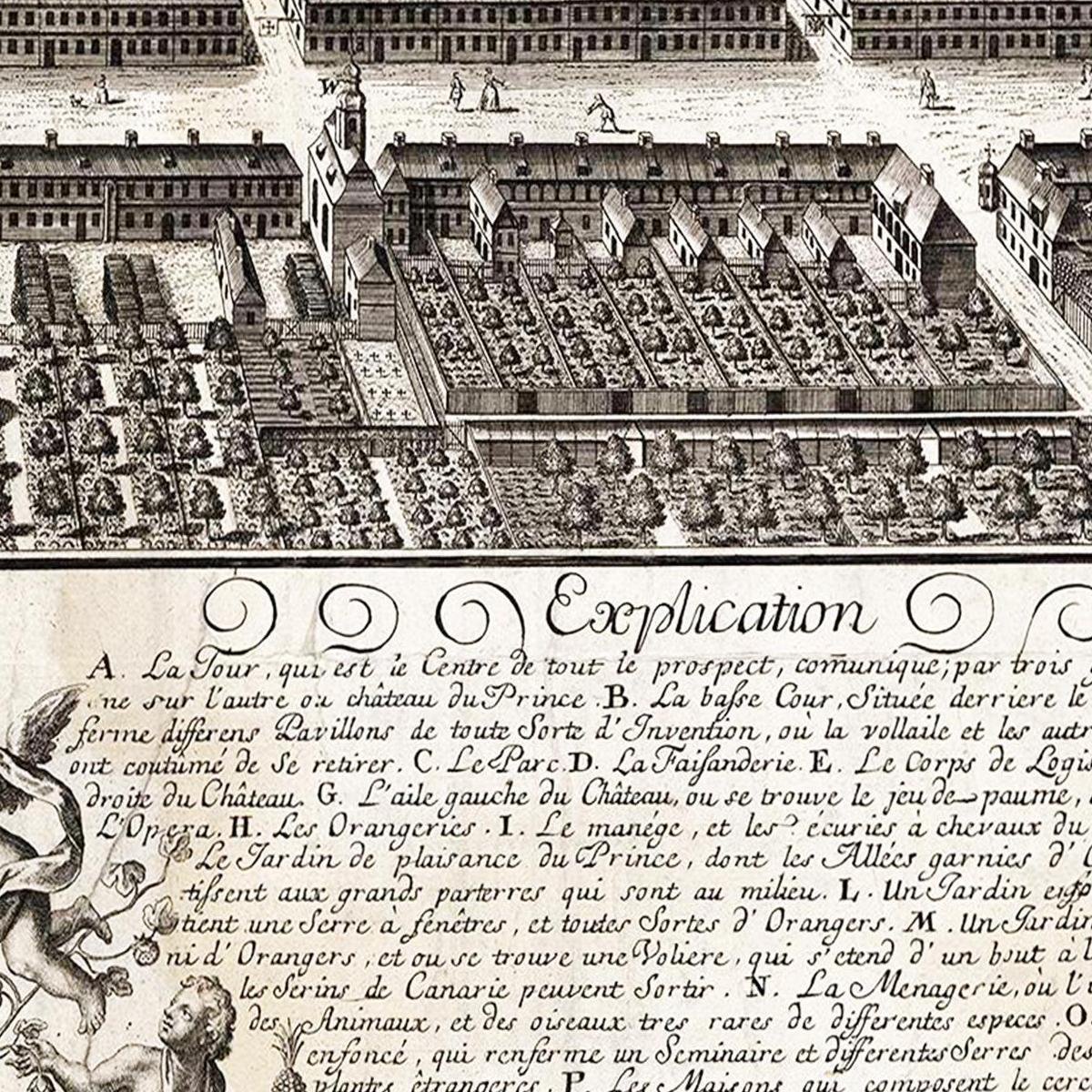 Historischer Stadtplan Karlsruhe