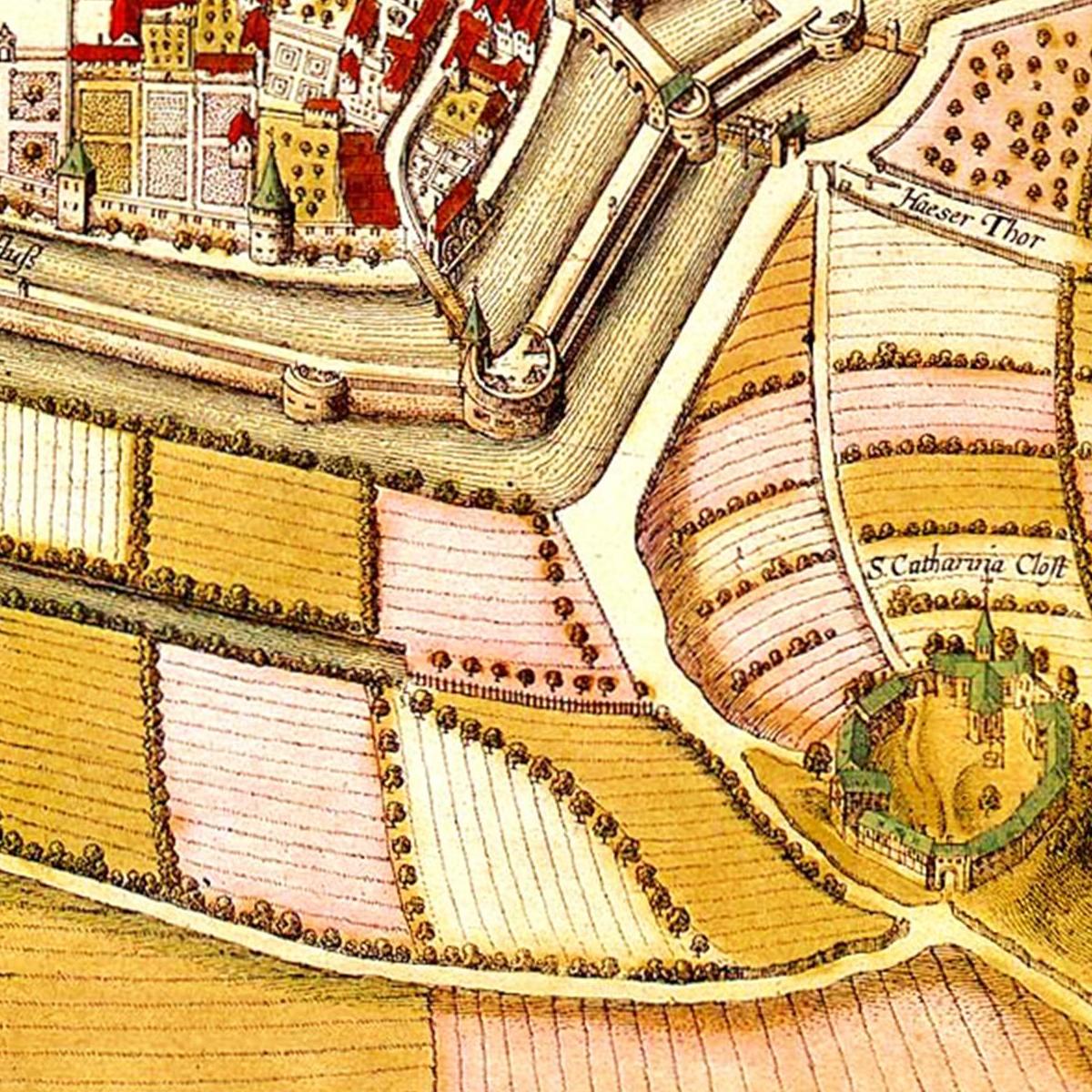 Historischer Stadtplan Osnabrück um 1633