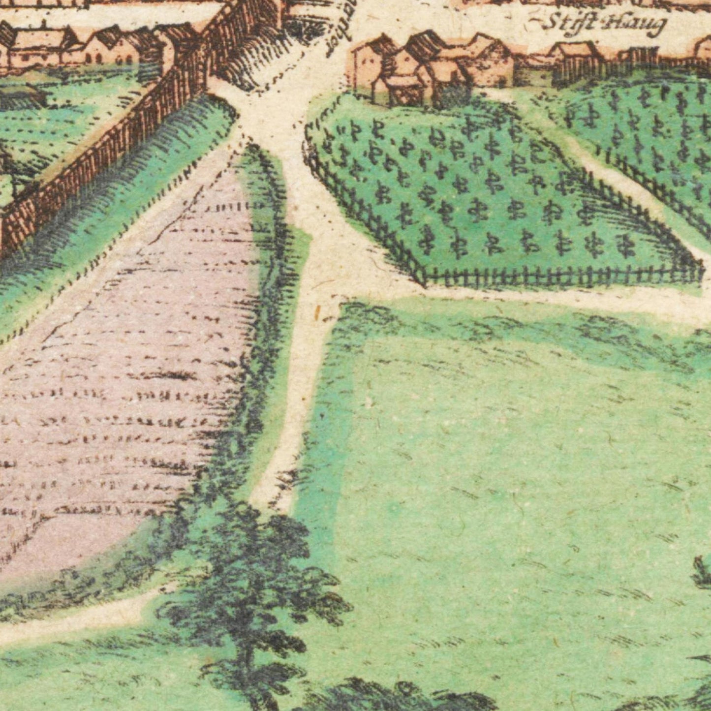 Historische Stadtansicht Würzburg um 1612