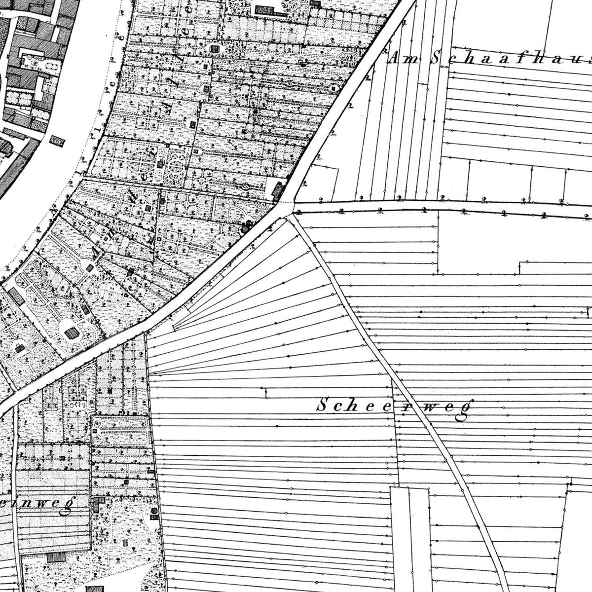 Historischer Stadtplan Heilbronn um 1834