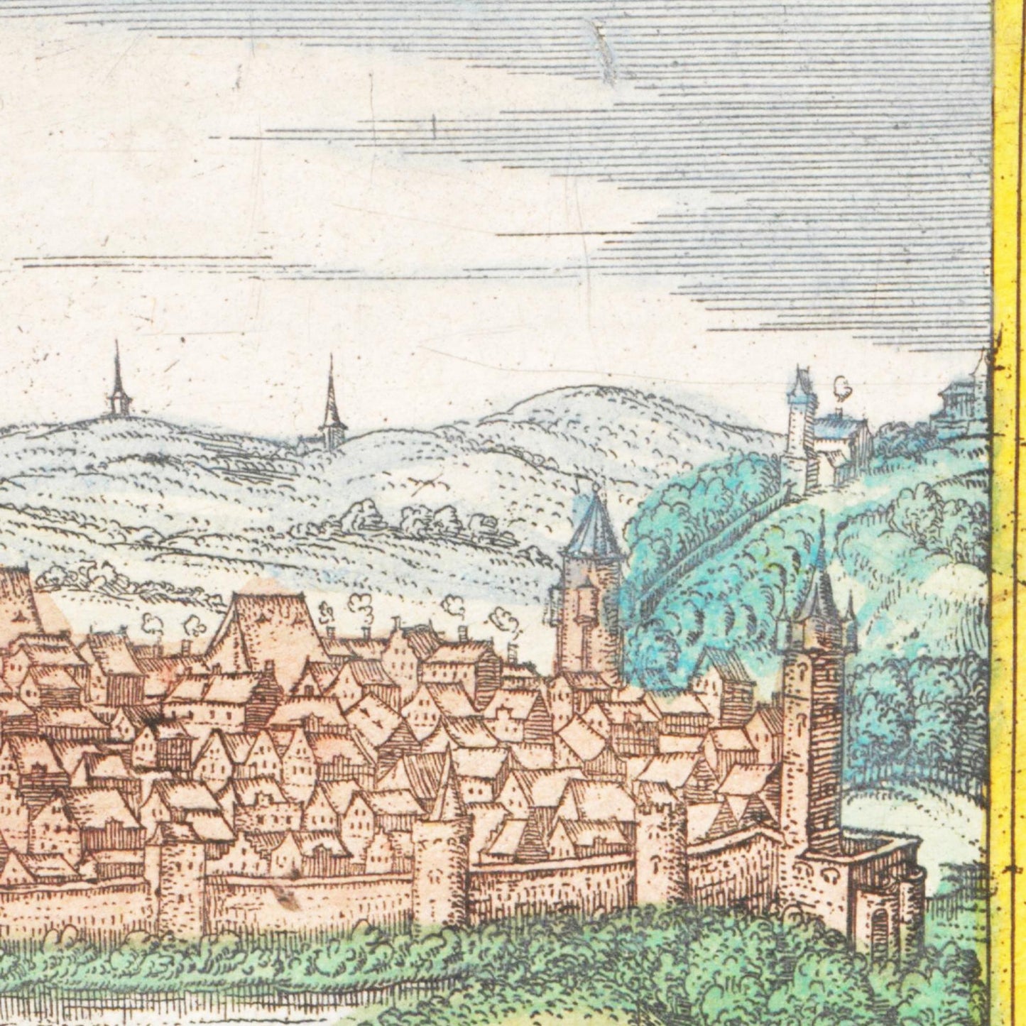 Historische Stadtansicht Nördlingen um 1570