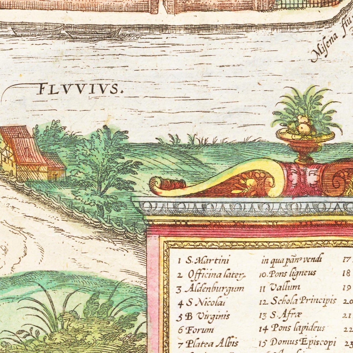 Historische Stadtansicht Meißen um 1575