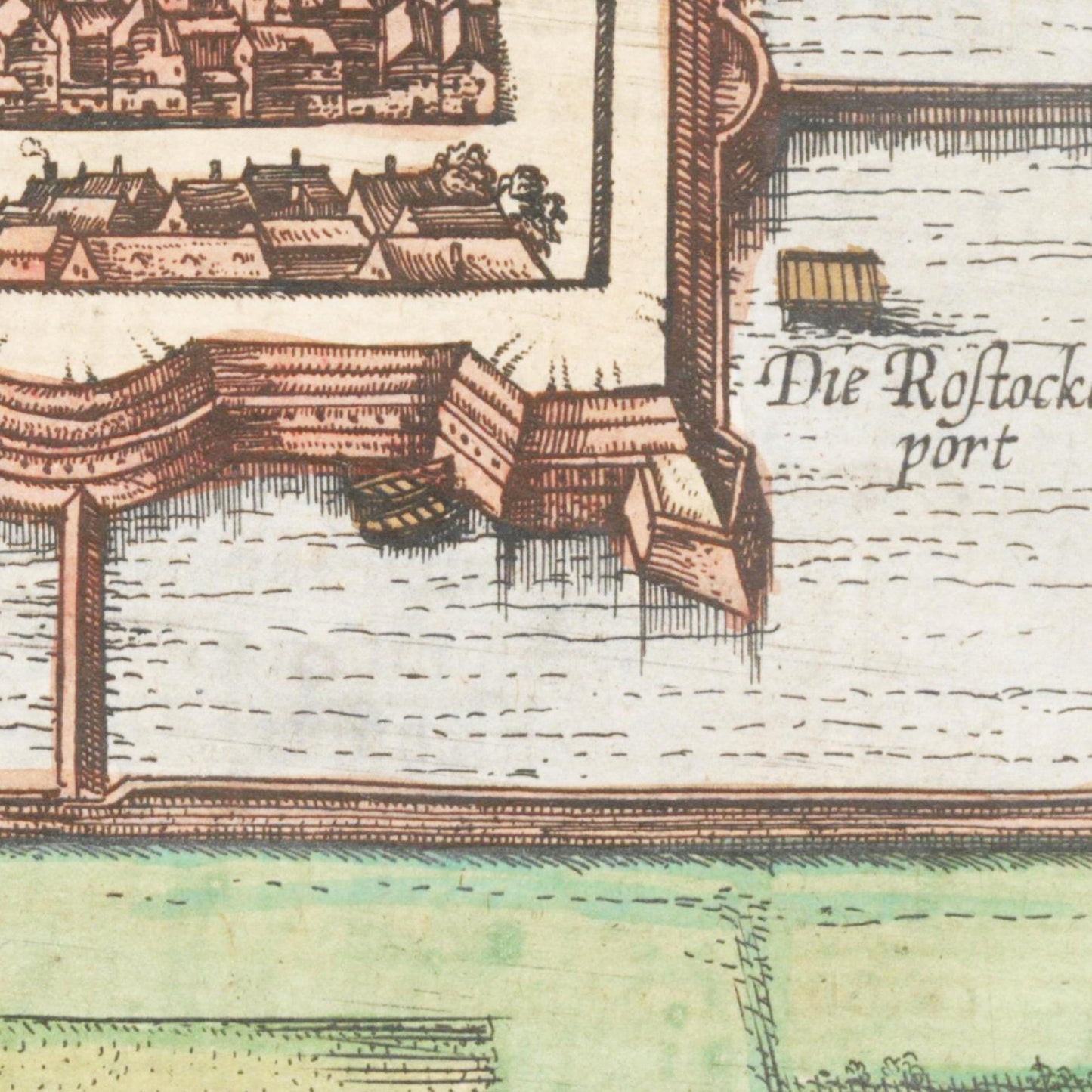 Historische Stadtansicht Wittenberg um 1570