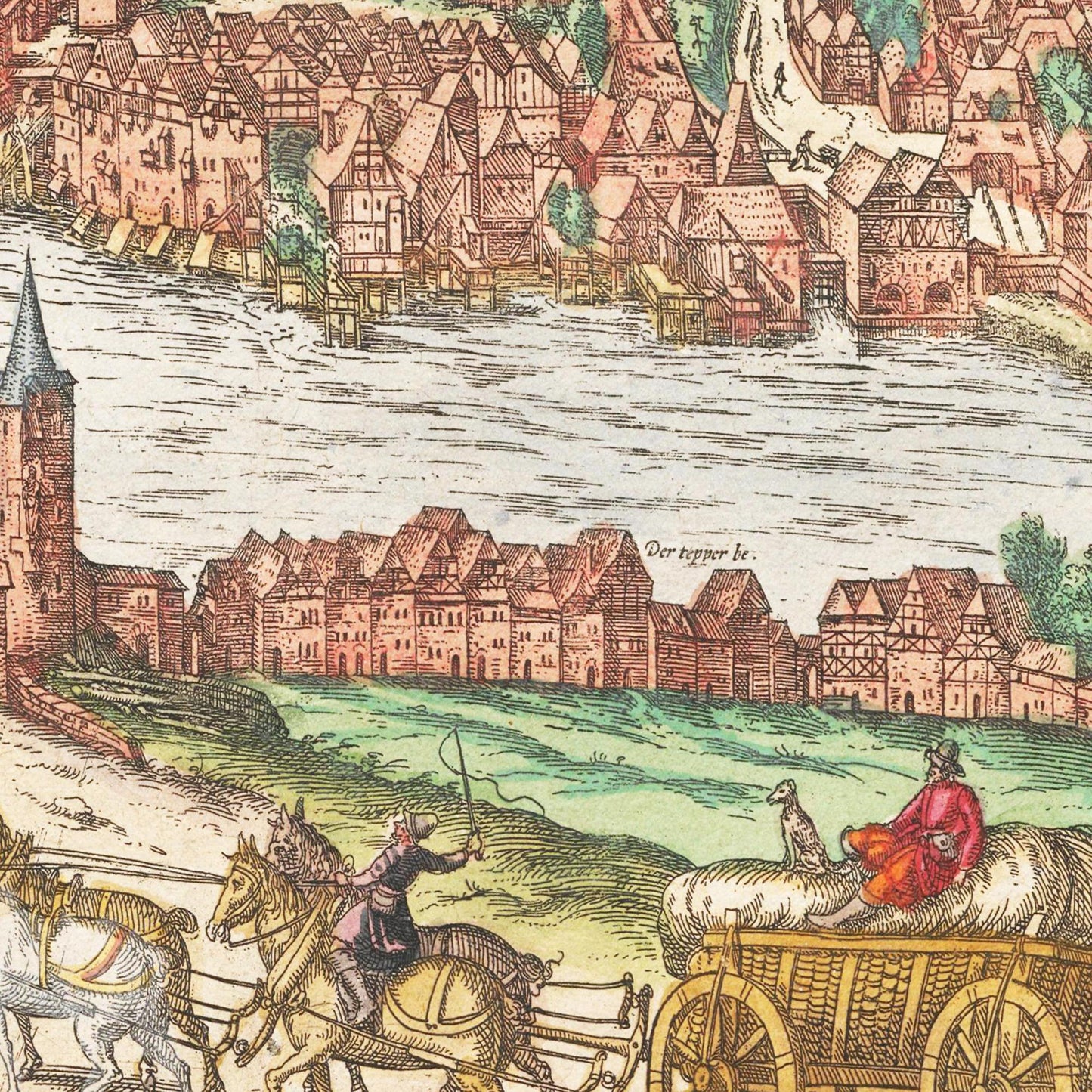 Historische Stadtansicht Görlitz um 1592