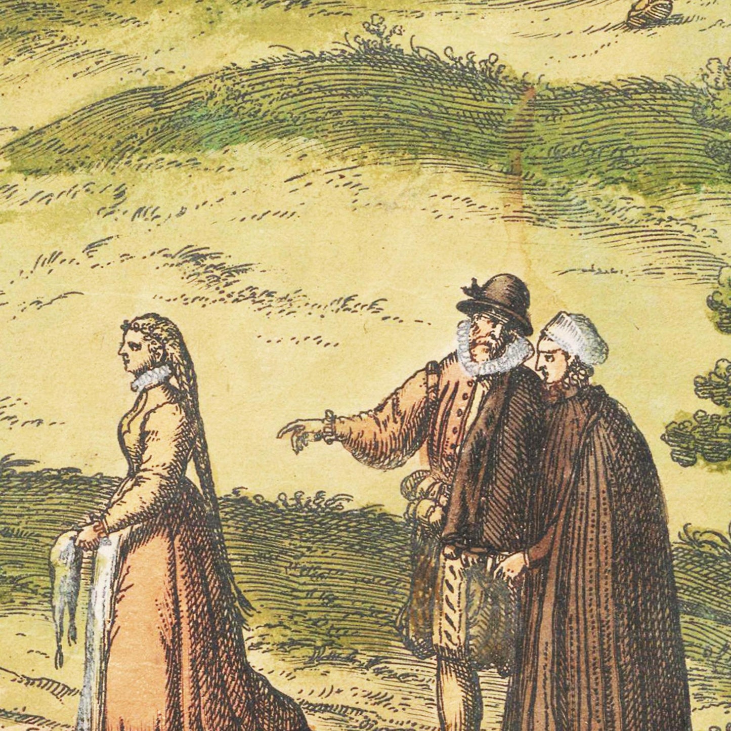 Historische Stadtansicht Landshut um 1582