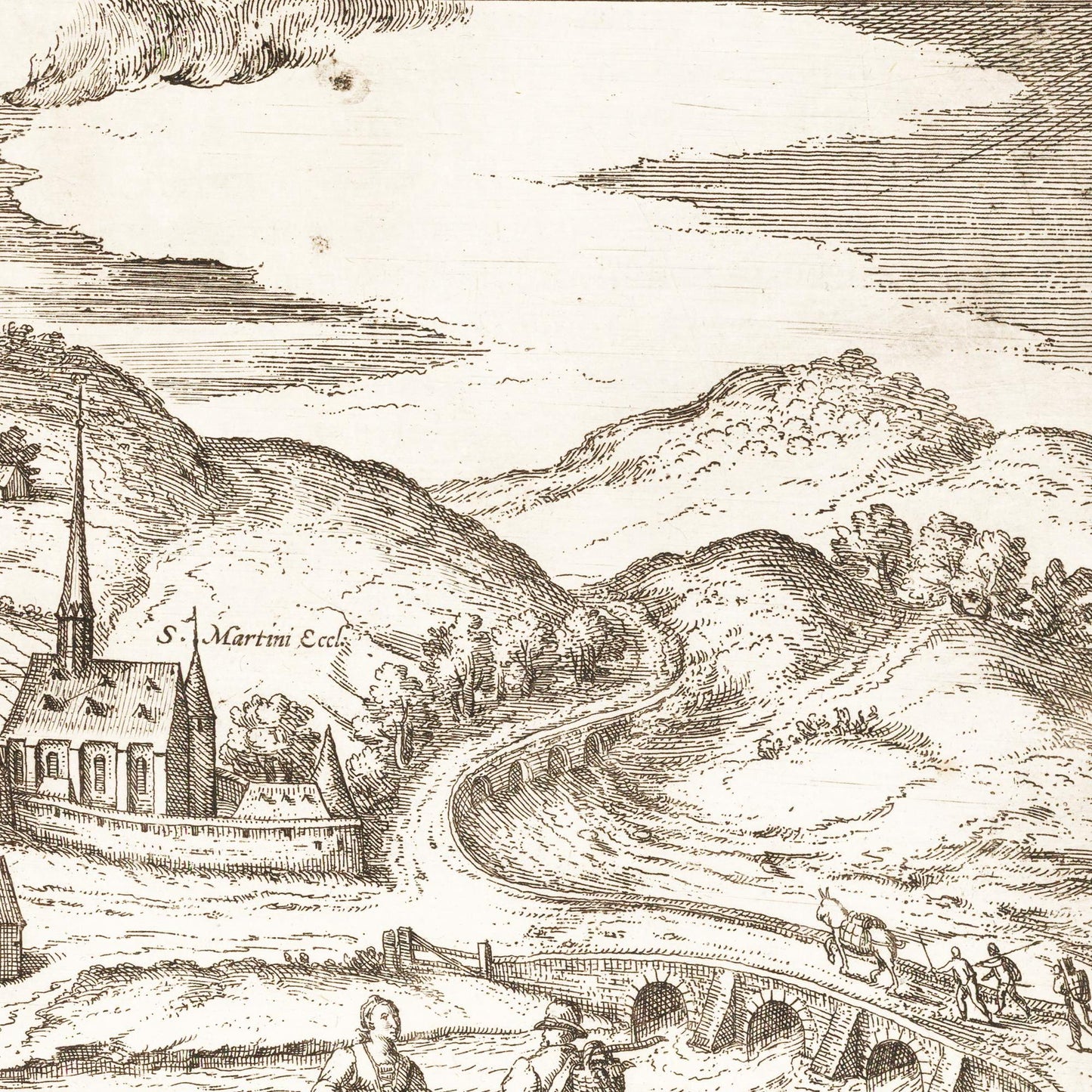 Historische Stadtansicht Siegen um 1618