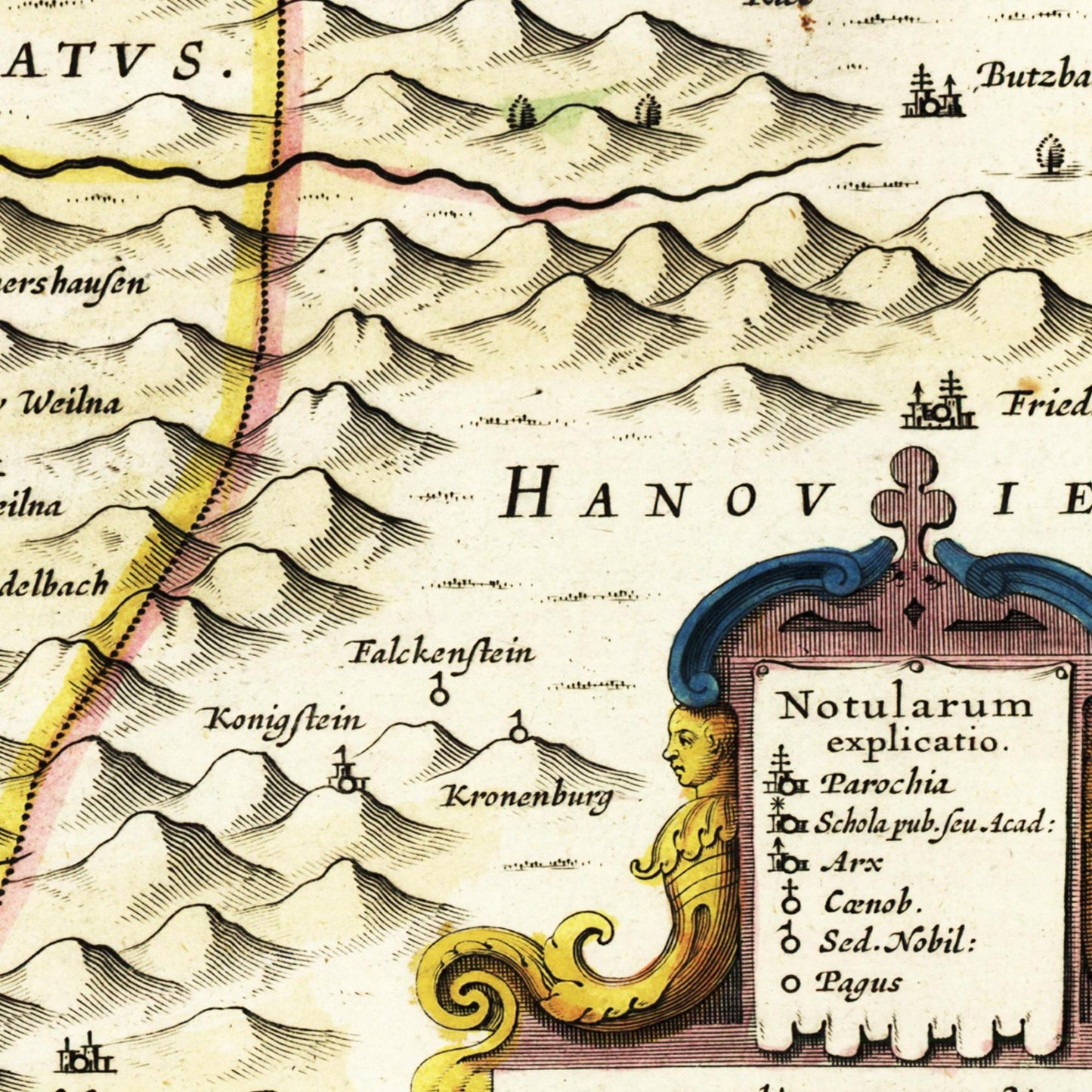 Historical city map Test product horizontal 3 sizes
