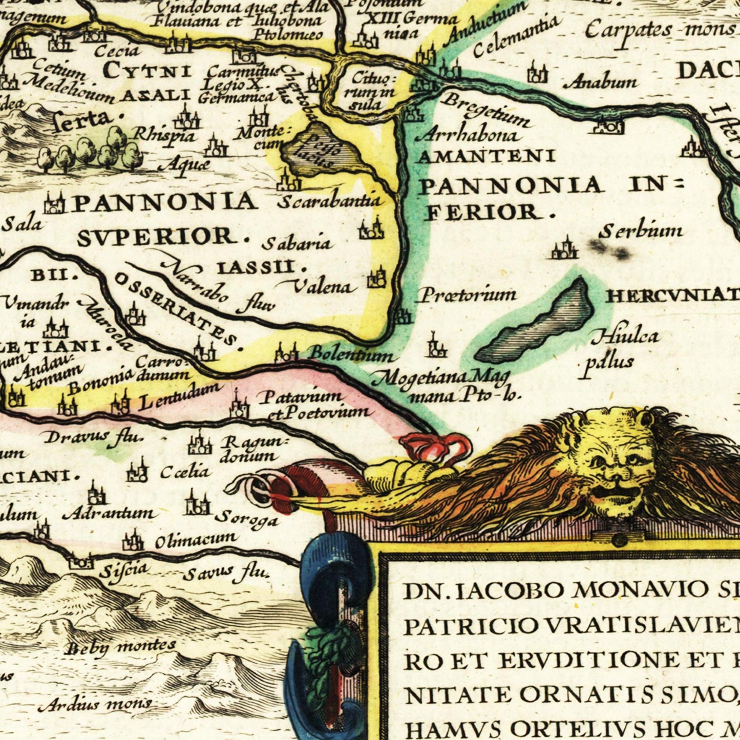 Historische Landkarte Historisches Germanien um 1647